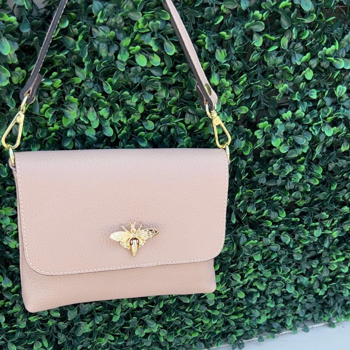 Italian Leather Bee Bag - Image 13