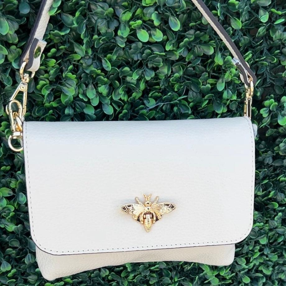 Italian Leather Bee Bag - Image 14