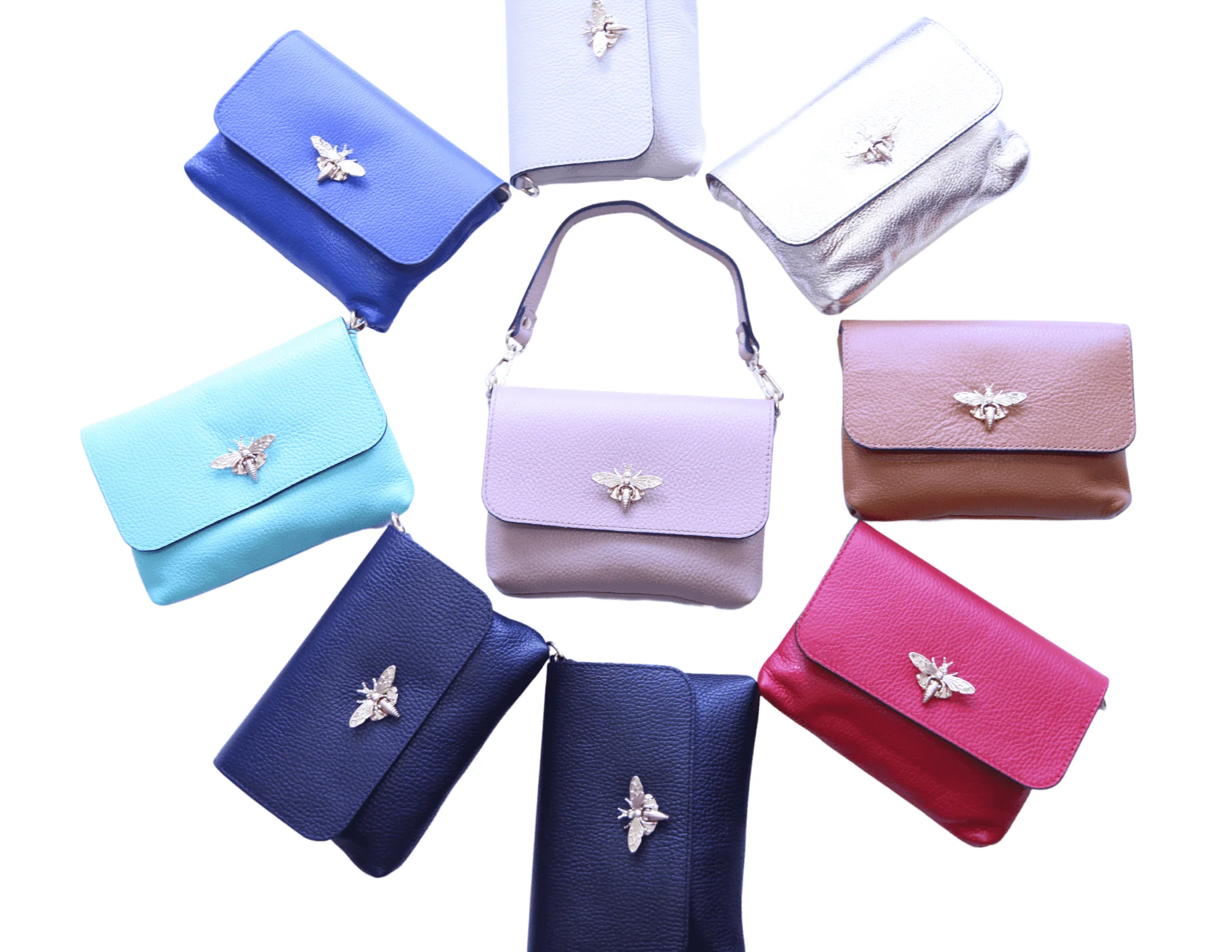 Italian Leather Bee Bag - Image 20