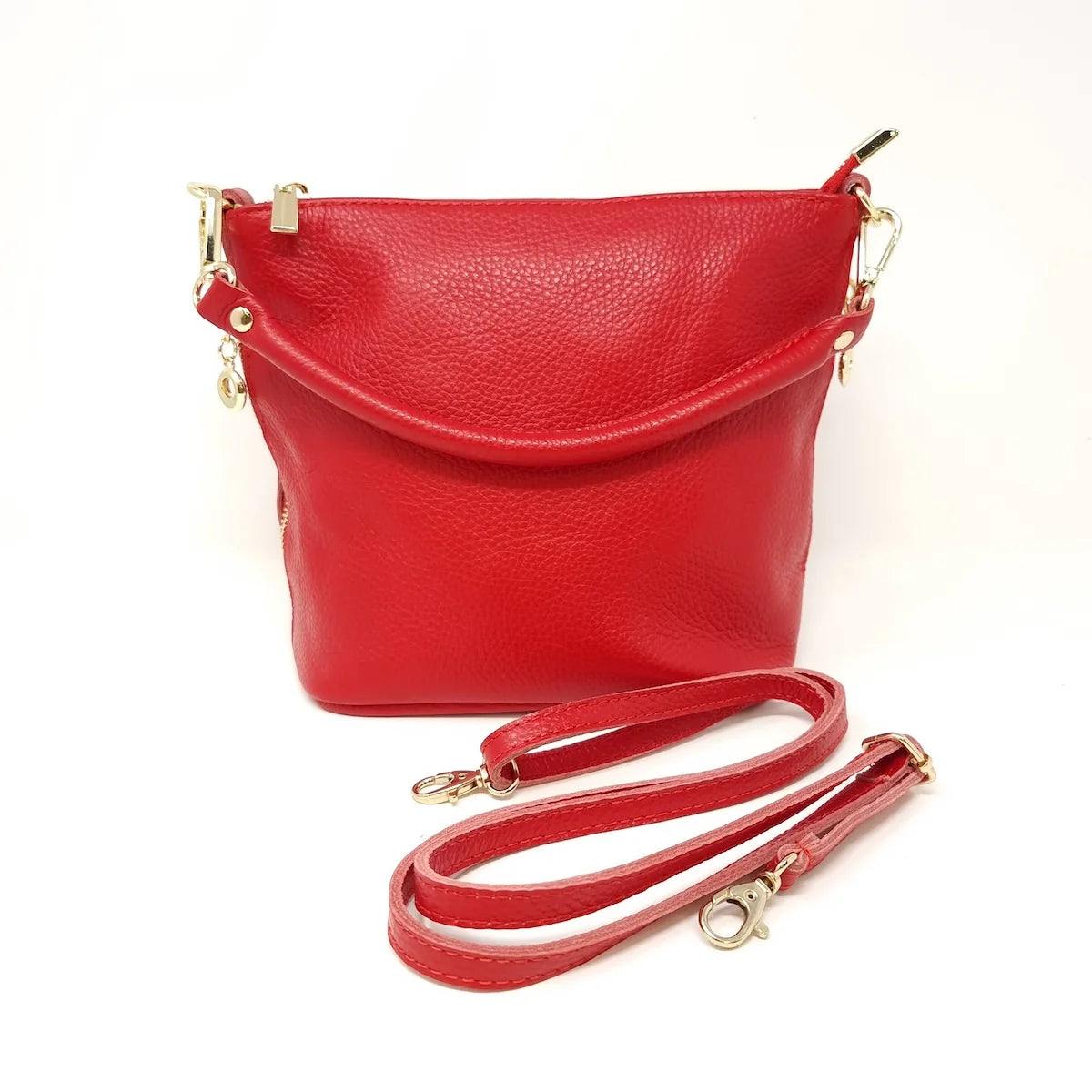 Italian Leather Bucket Purse - Image 11