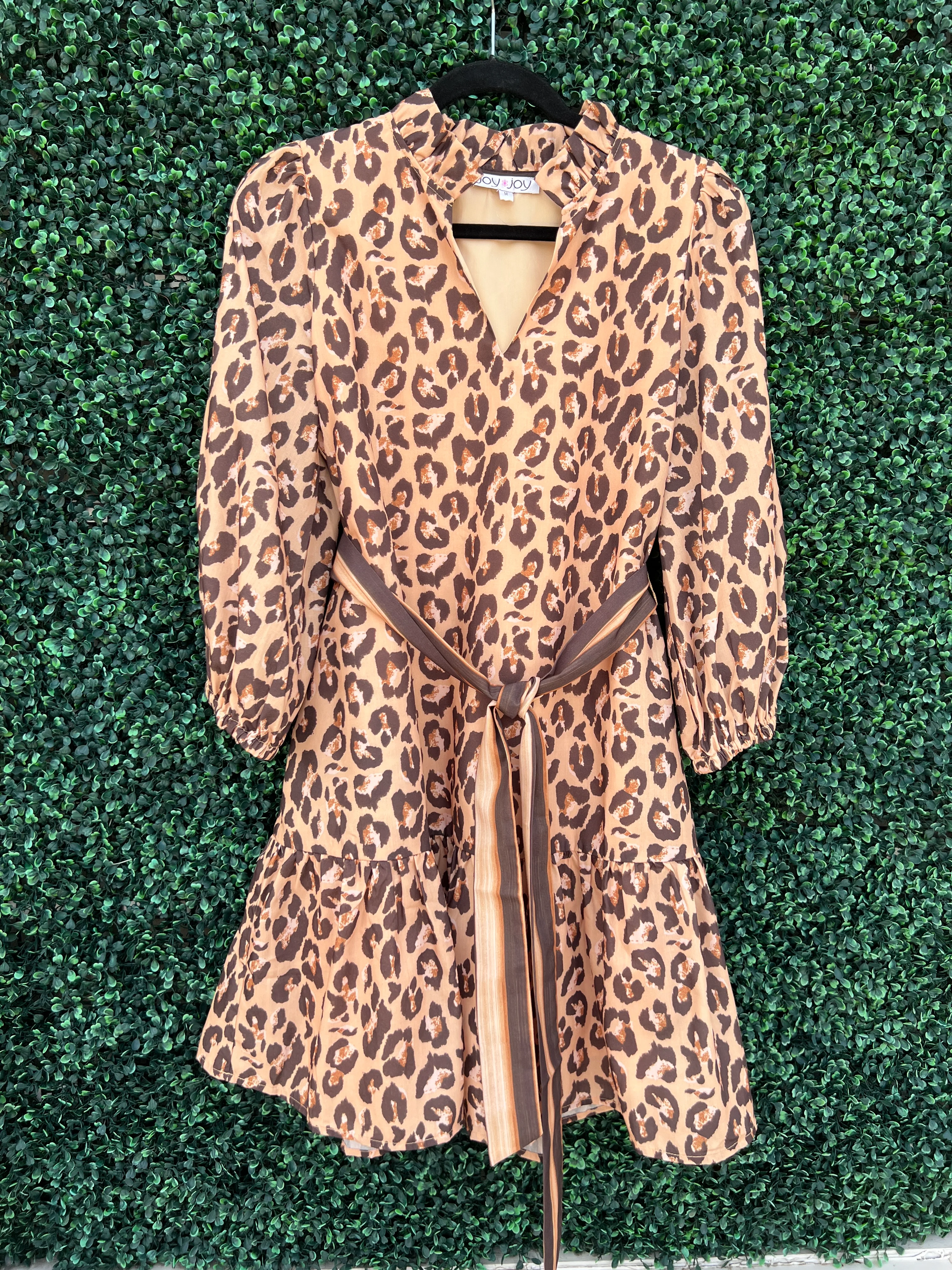Leopard Print Cotton Dress - Image 4
