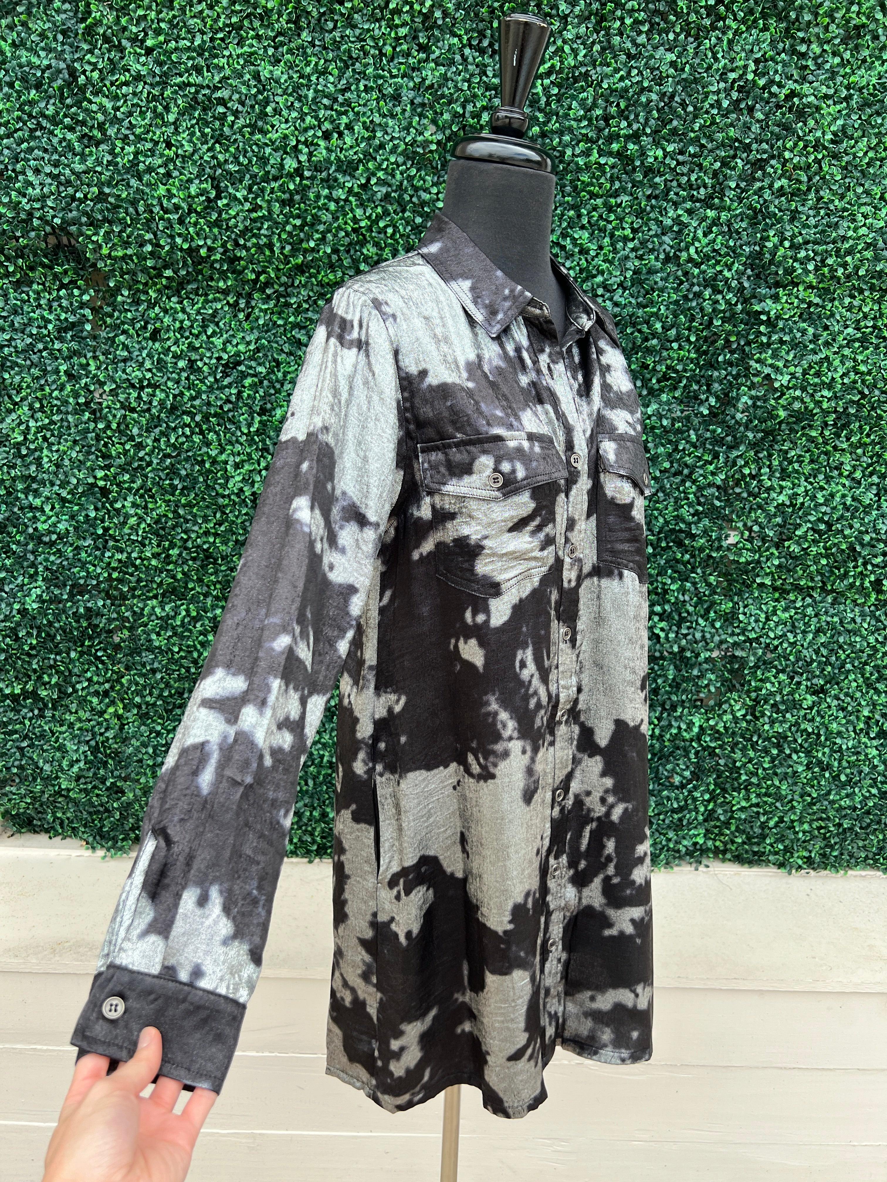 Metallic Cow Print Dress - Image 6