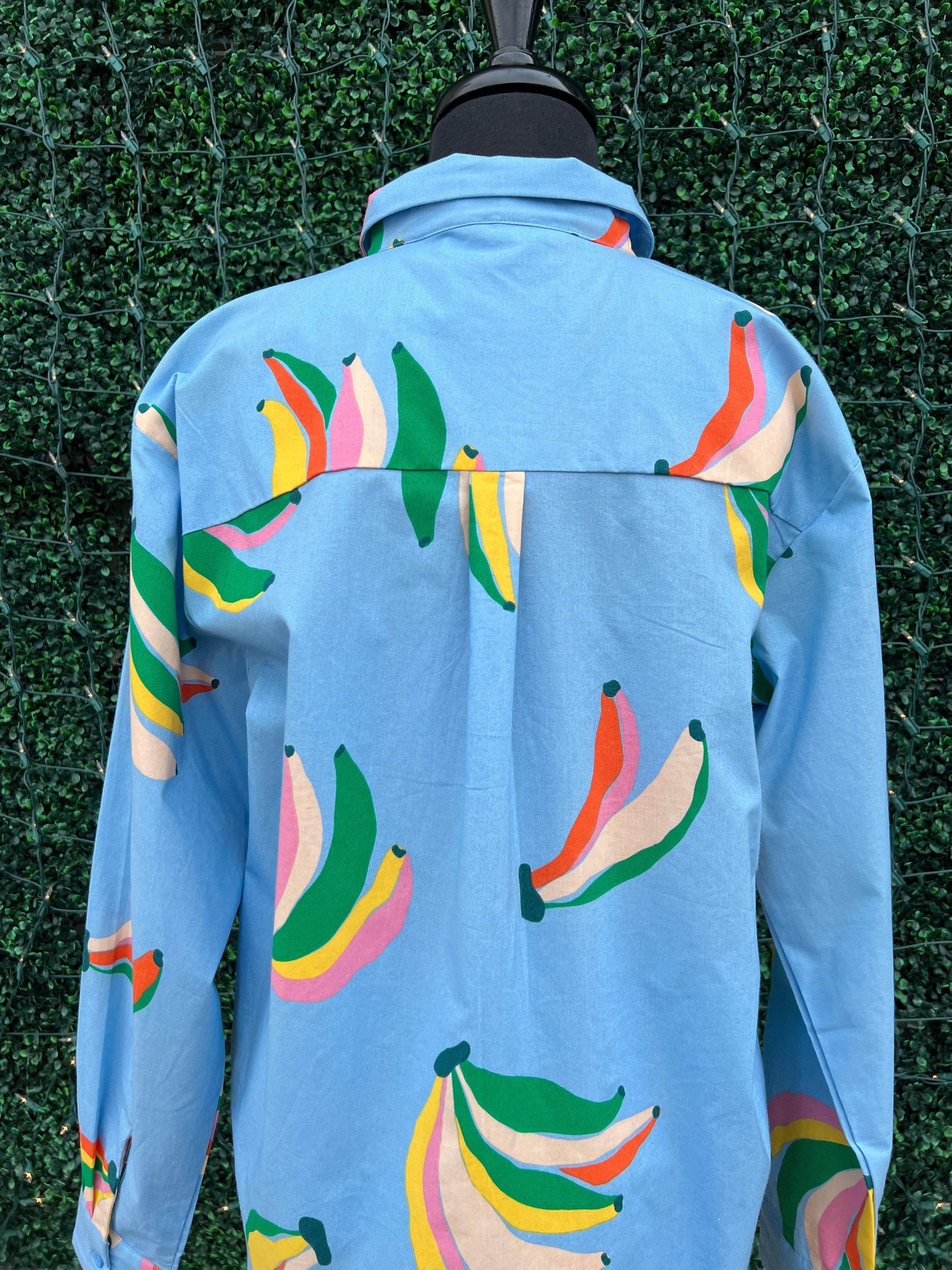 "I'm Bananas" Button Up Blouse - Image 4