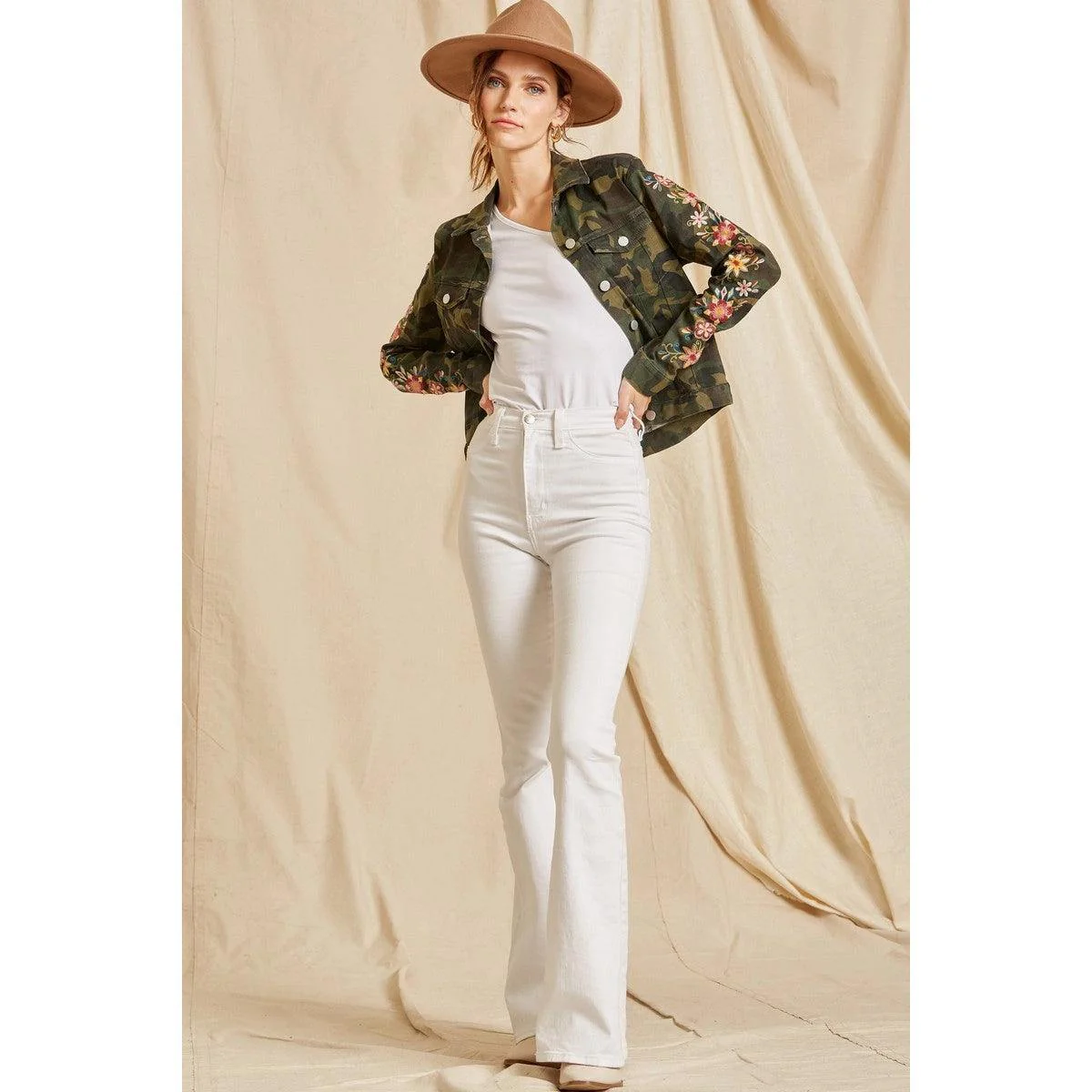 Camo Embroidered Jacket