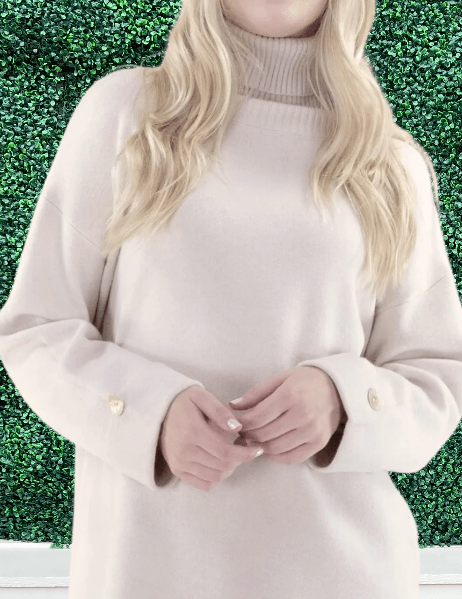 Turtleneck Tunic Sweater - Image 3