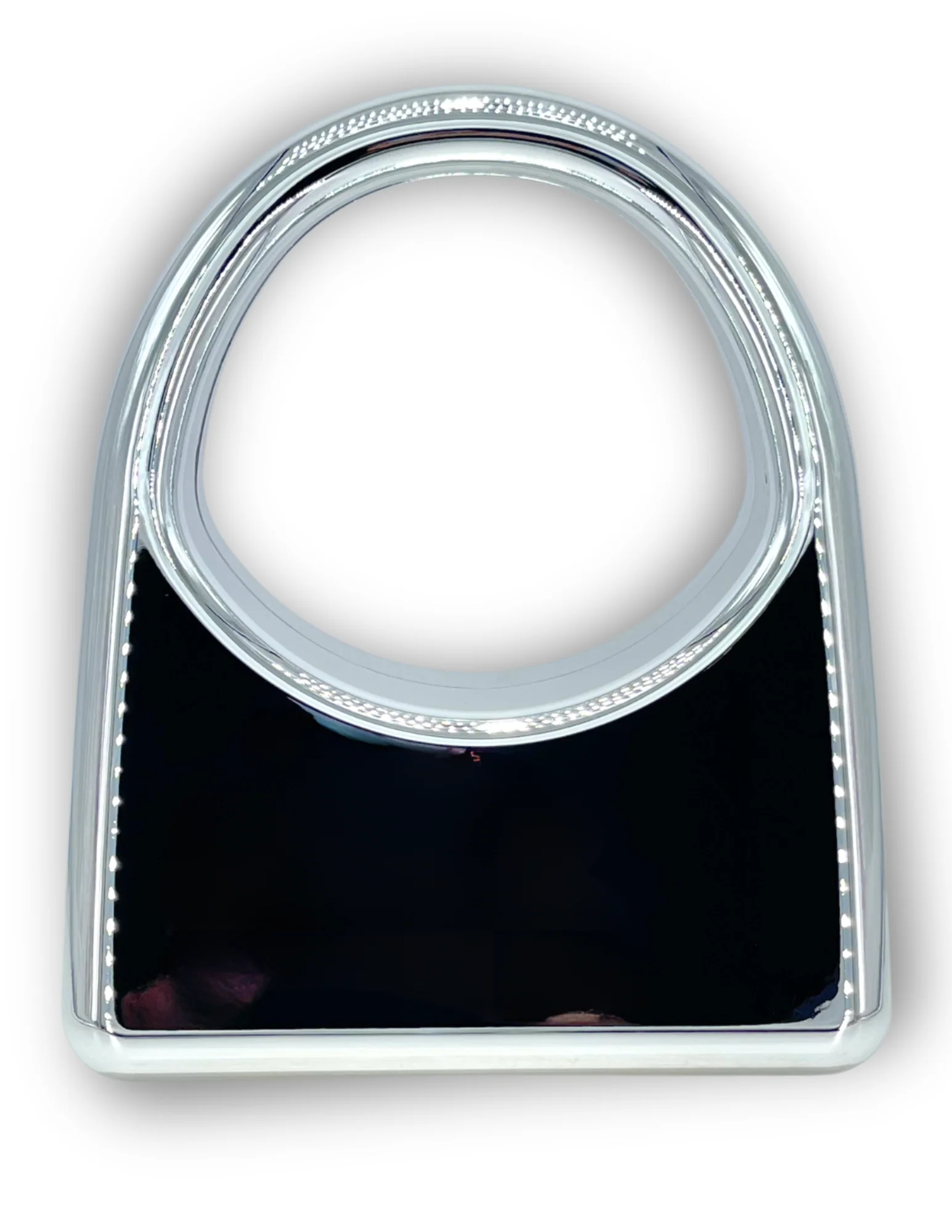 Square Metallic Acrylic Top Handle Purse - Image 3