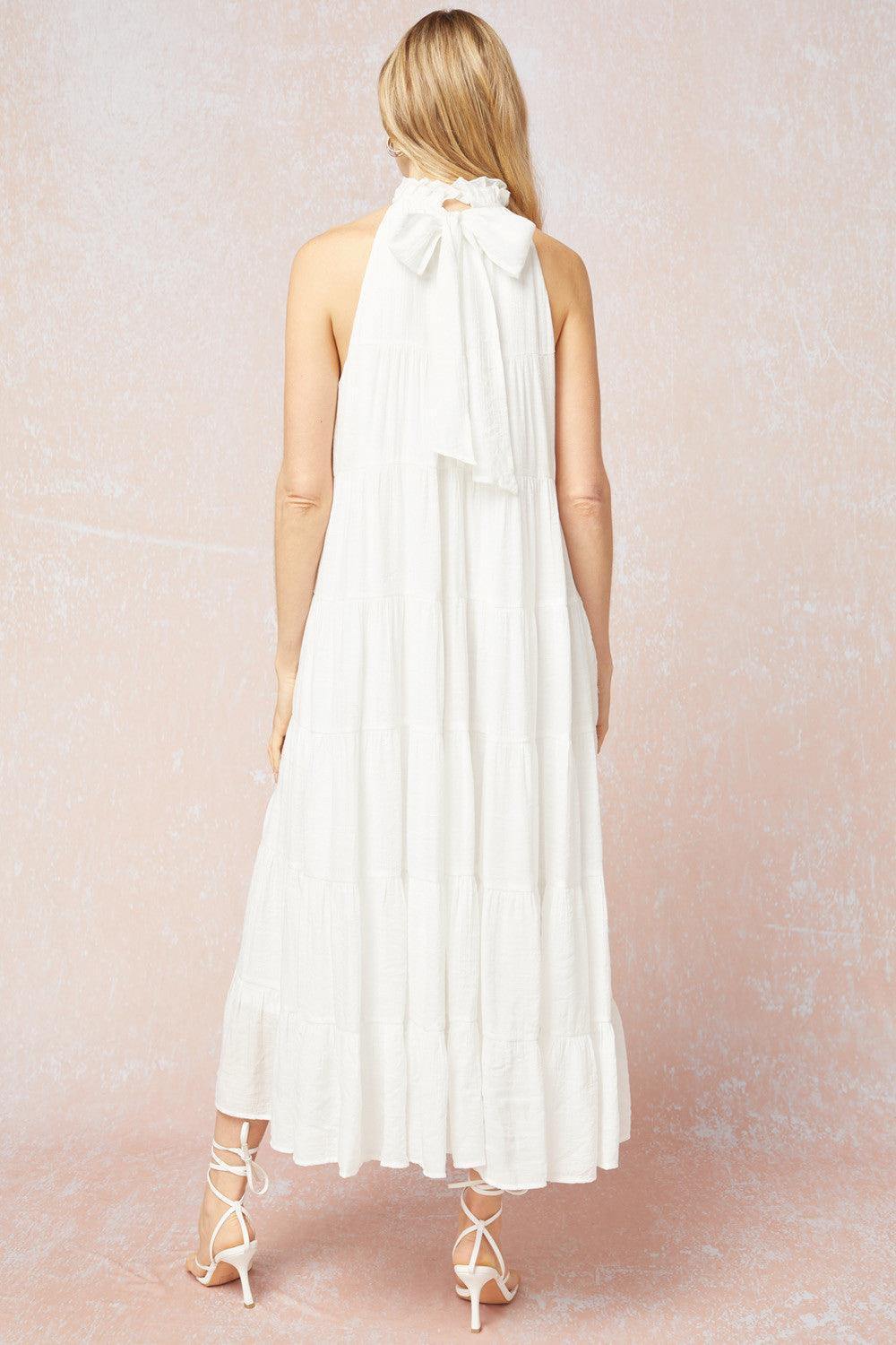 Halter Midi in White - Image 3
