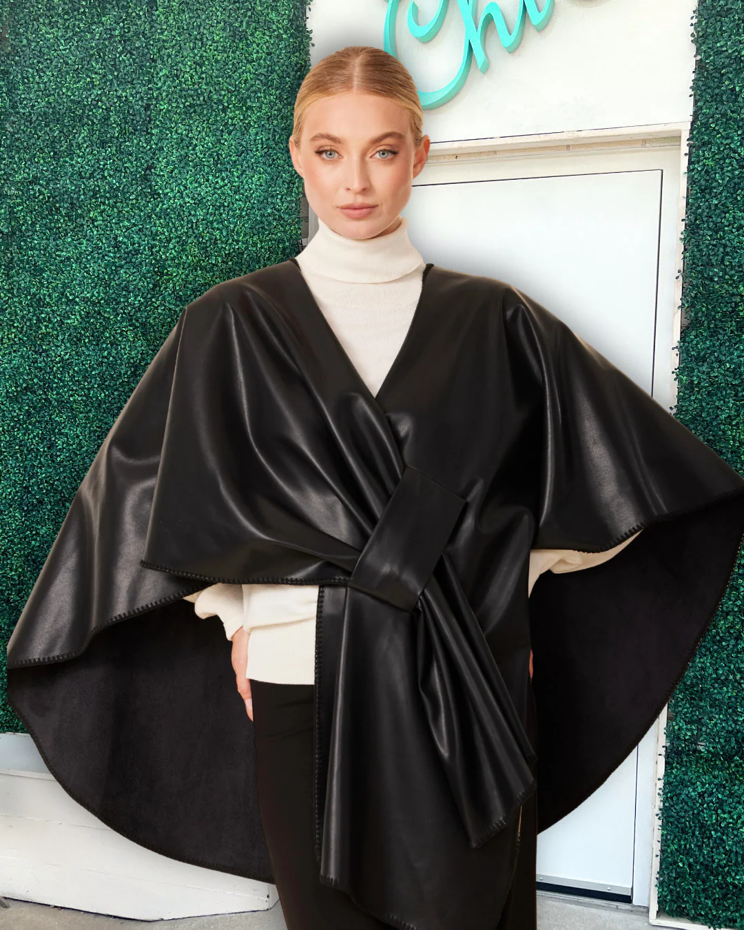 Pleather Pull-Through Wrap