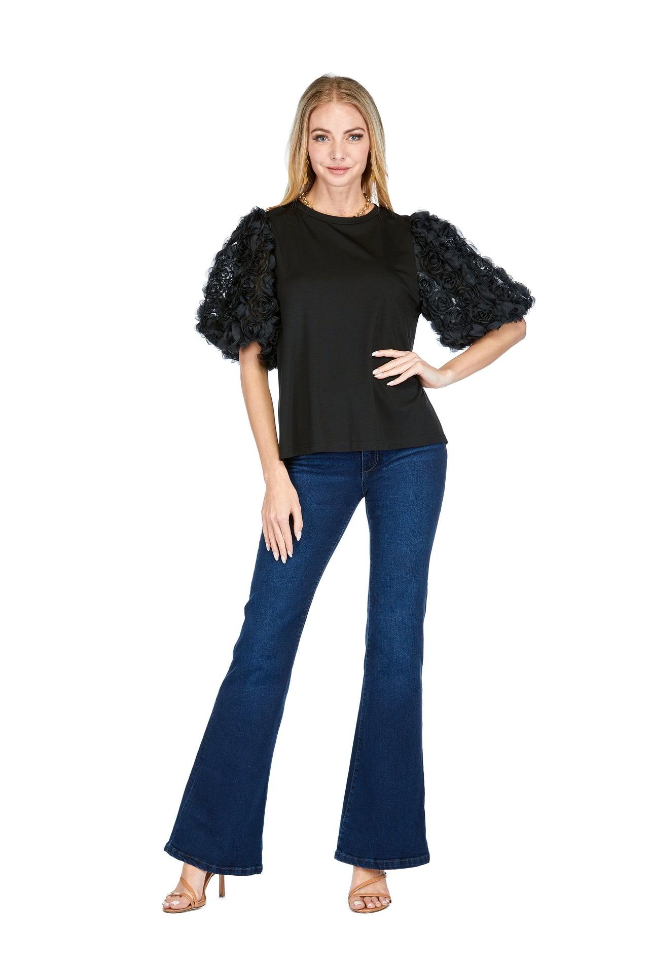 Tulle Rosette Tee - Image 2