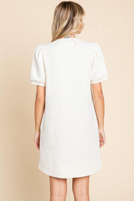 Textured Sheath Dress - Image 3