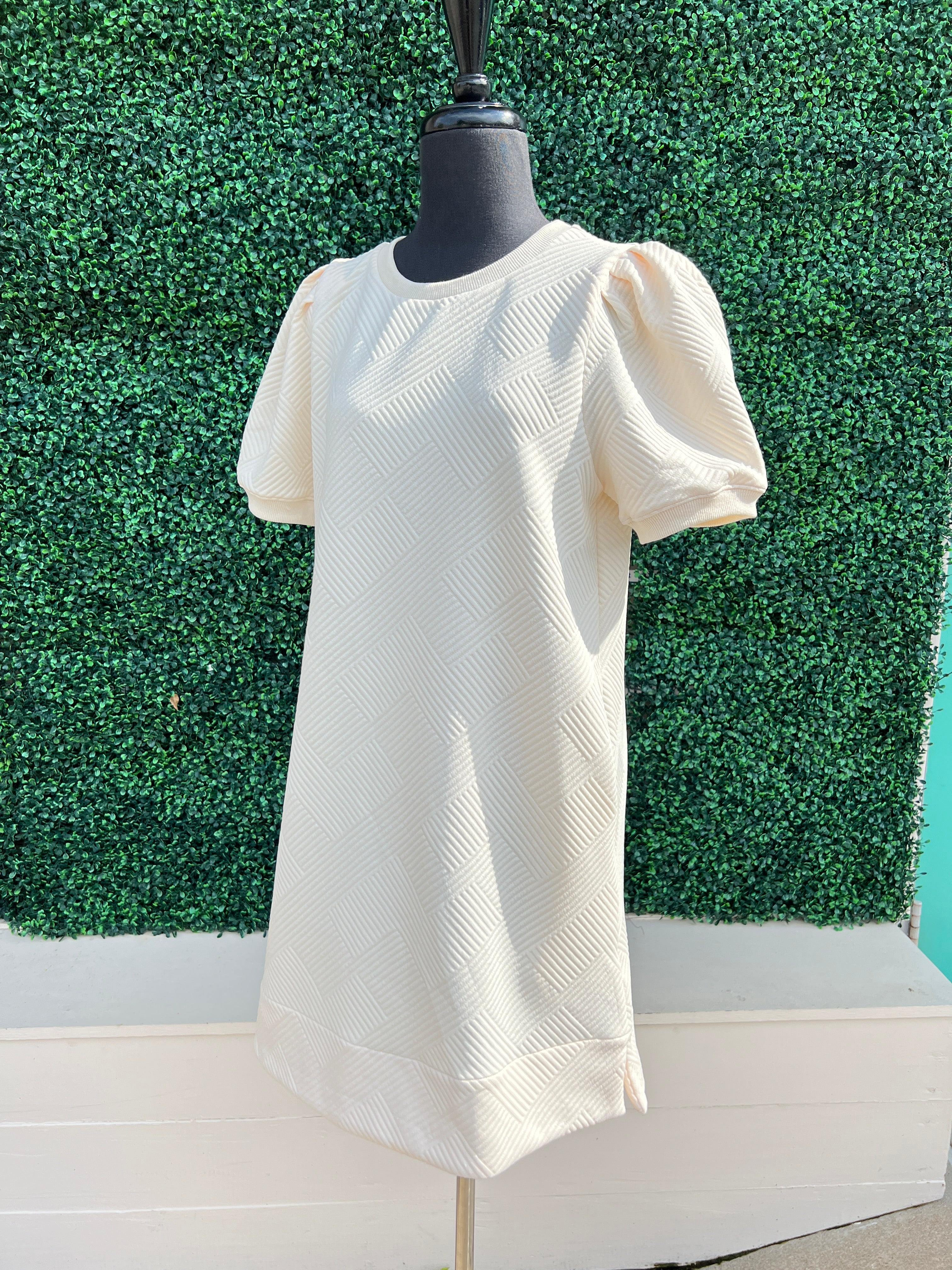 Textured Sheath Dress - Image 4