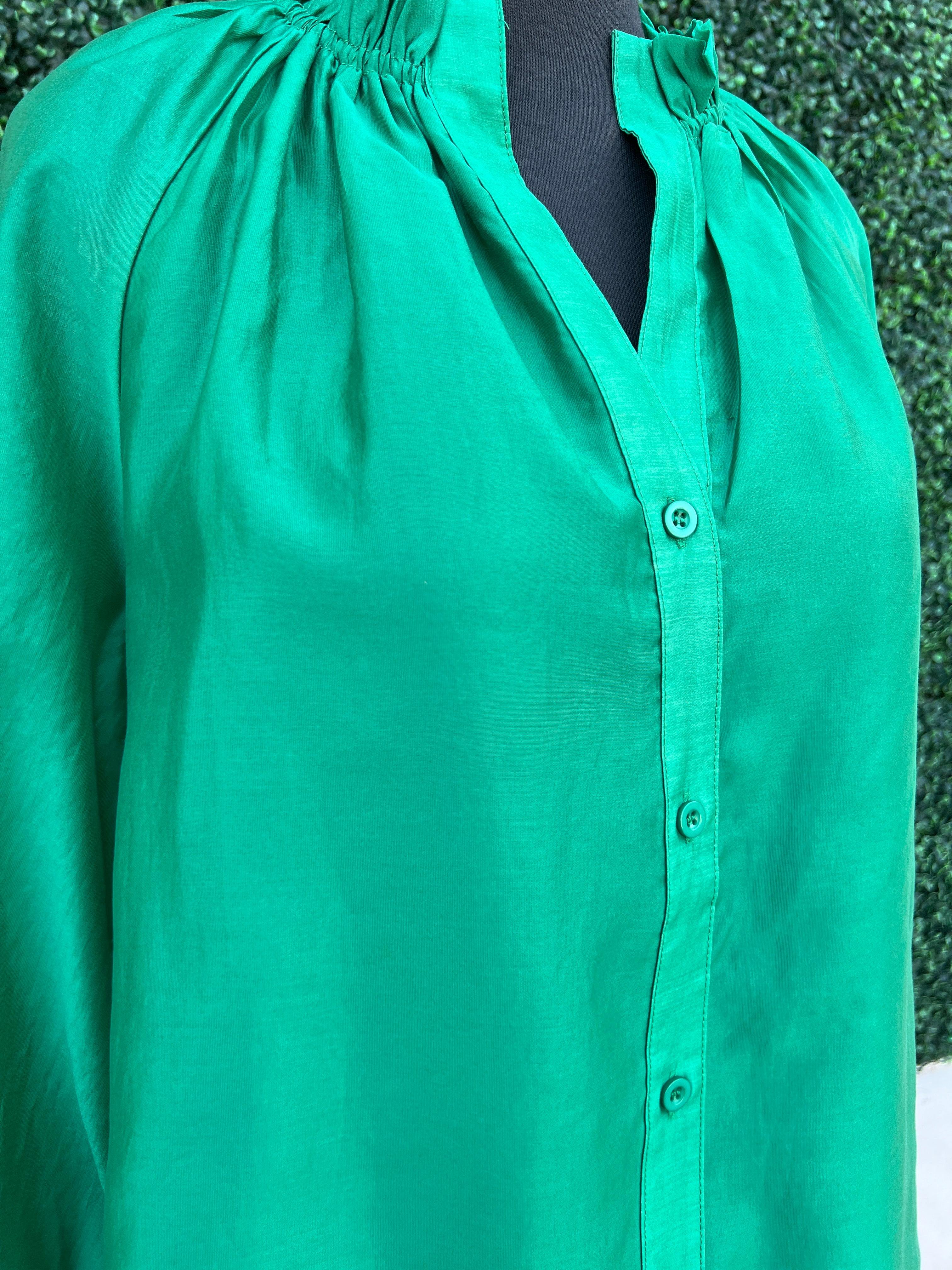 Colorful Iridescent Long Sleeve Blouse - Image 5