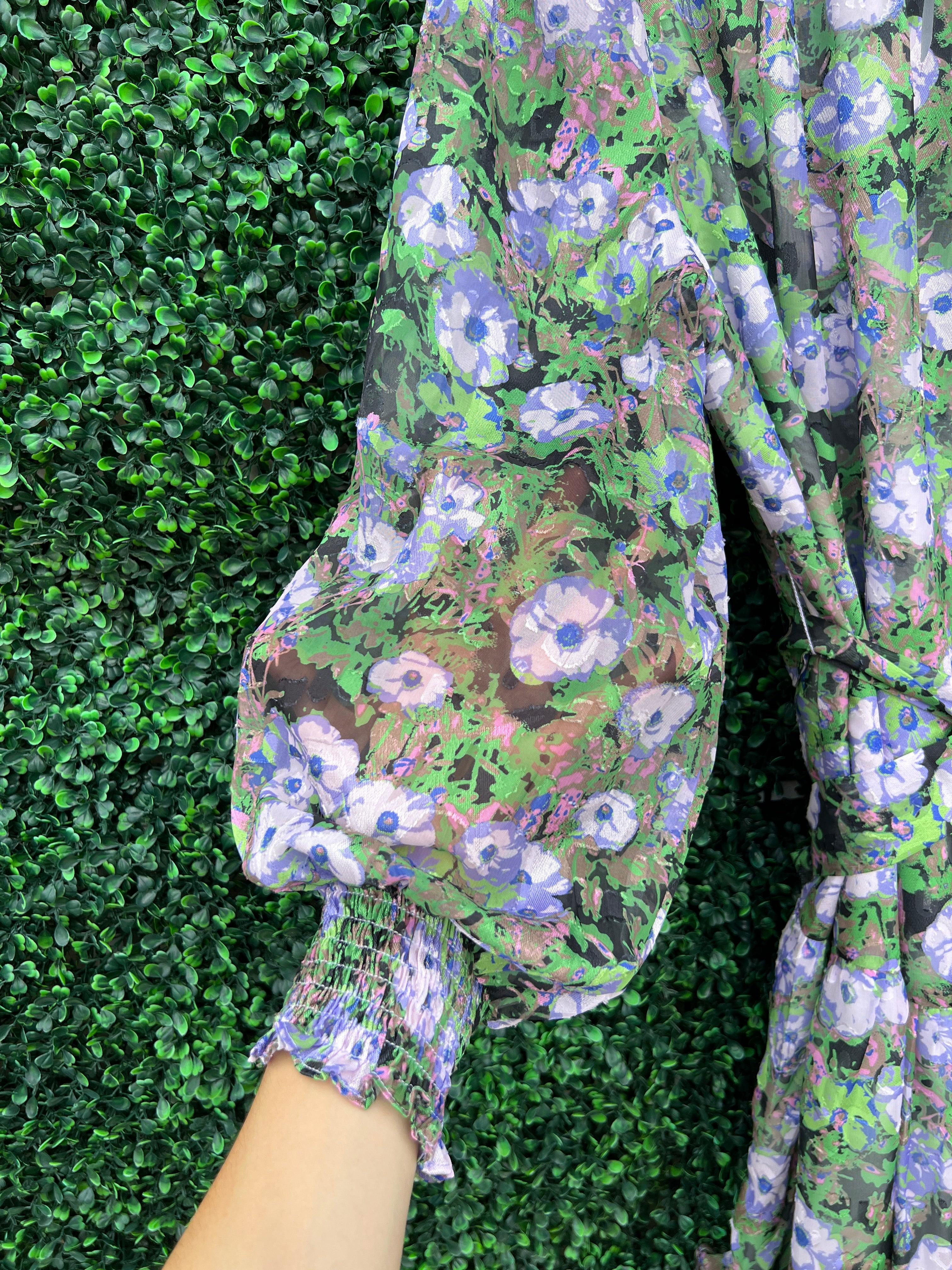 Dark Floral Dress - Image 6