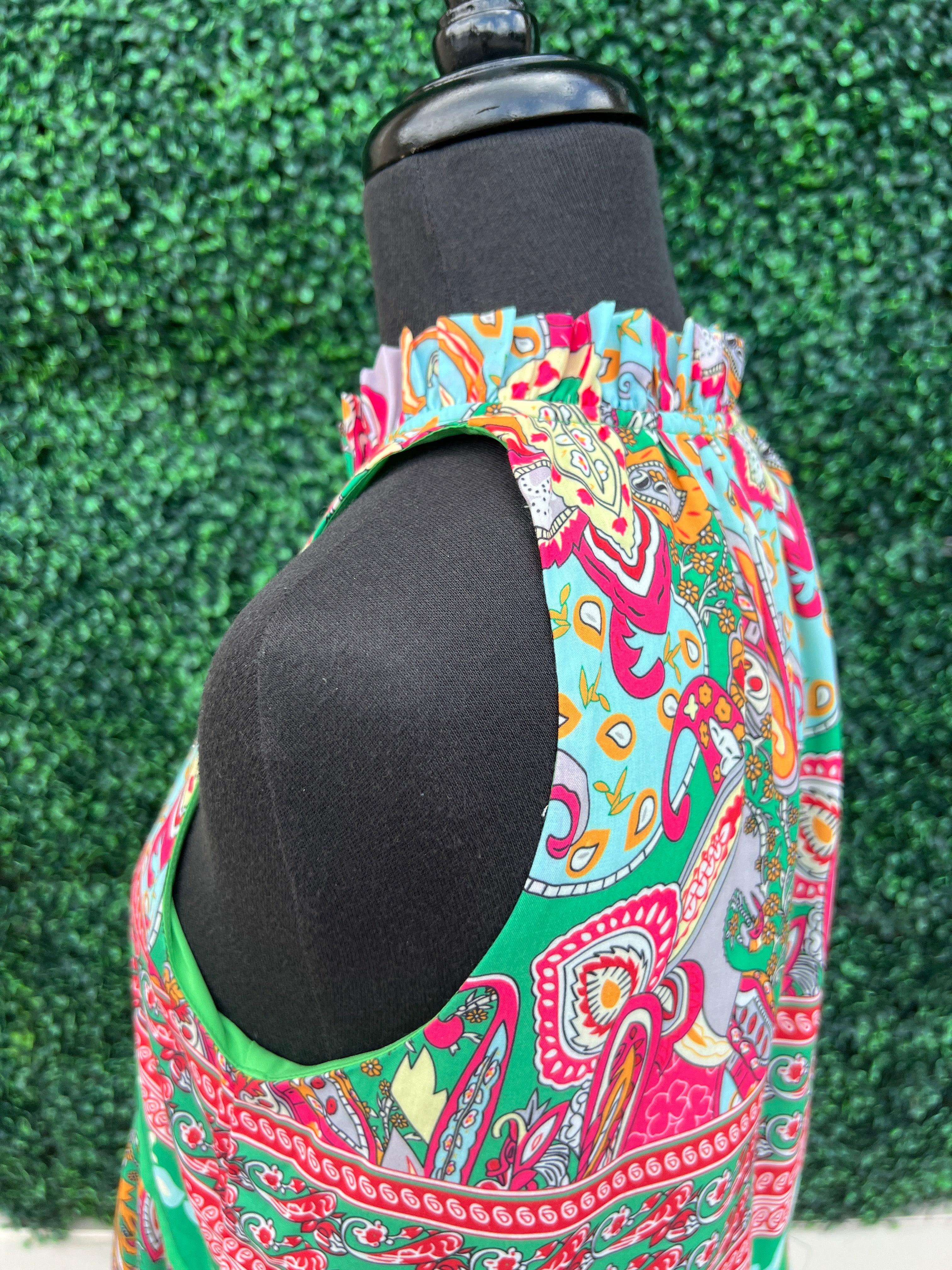 Paisley Border Print Dress - Image 4