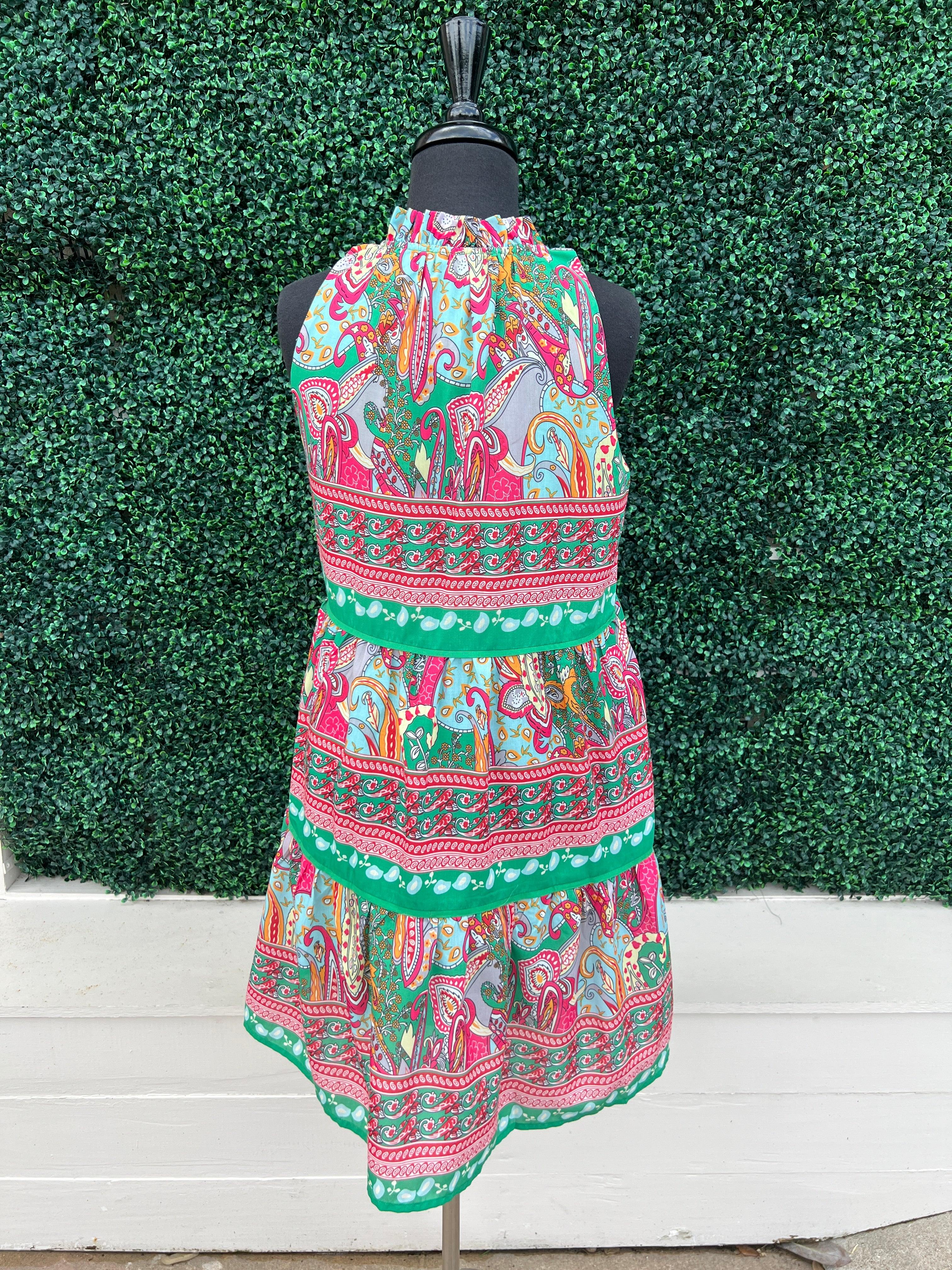 Paisley Border Print Dress - Image 5