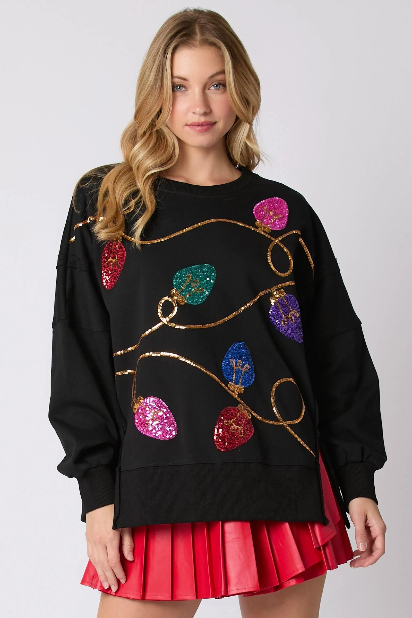 String Lights Sequin Sweatshirt - Image 2