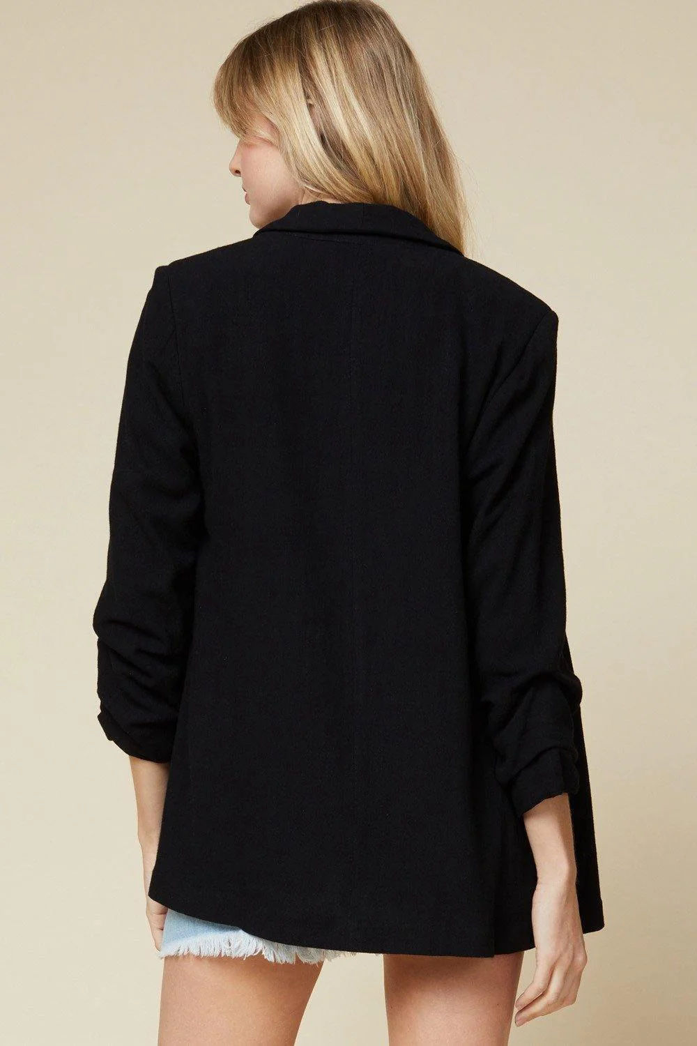 Shirred Blazer Jacket - Image 10