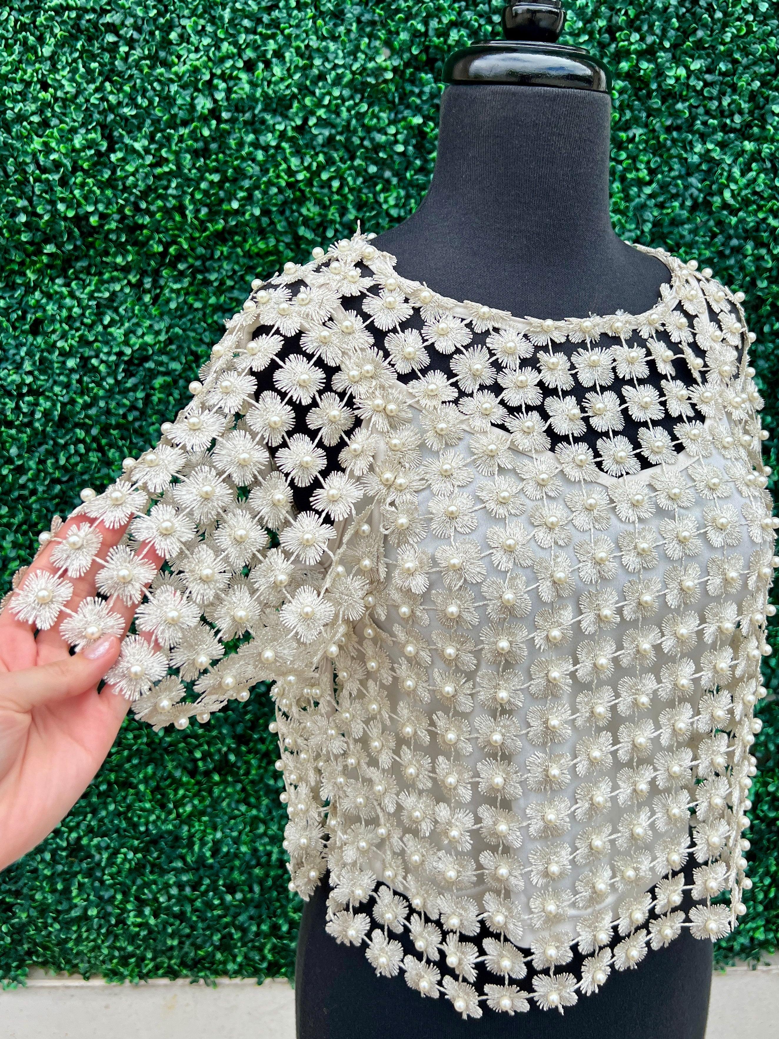 Pearl Overlay Blouse
