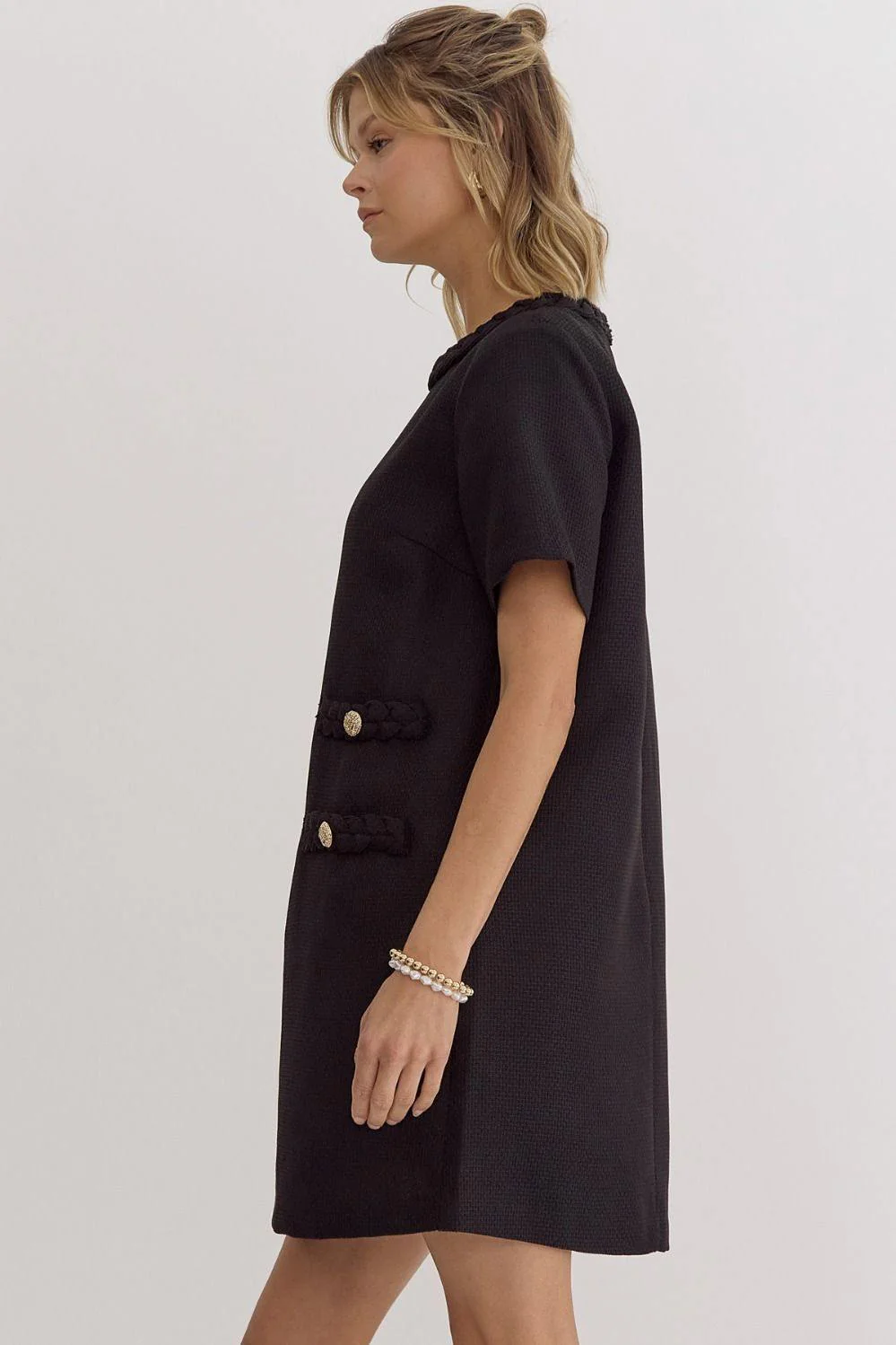 Tweed Braided Dress - Image 5