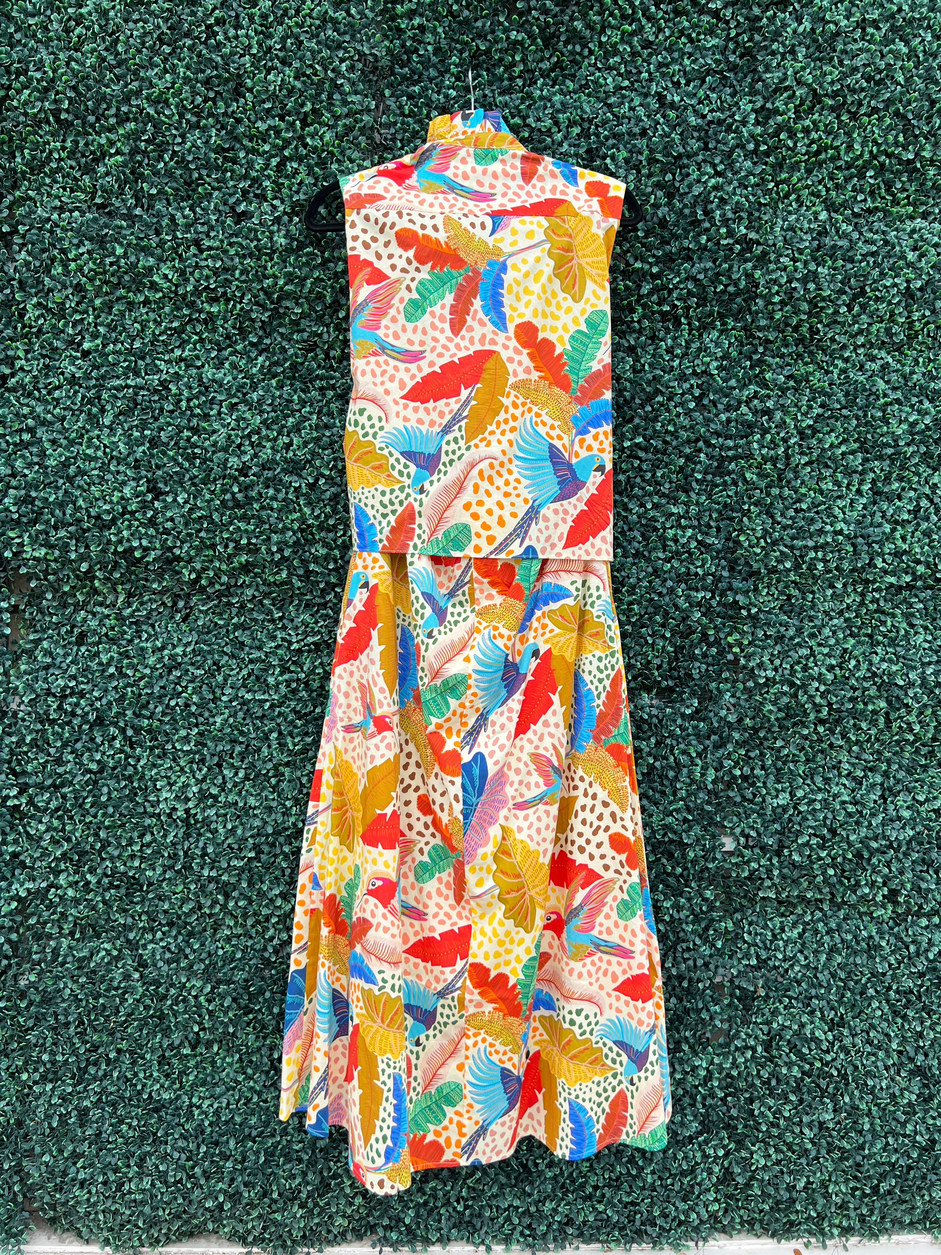 Jungle Print Wrap Maxi Dress - Image 3