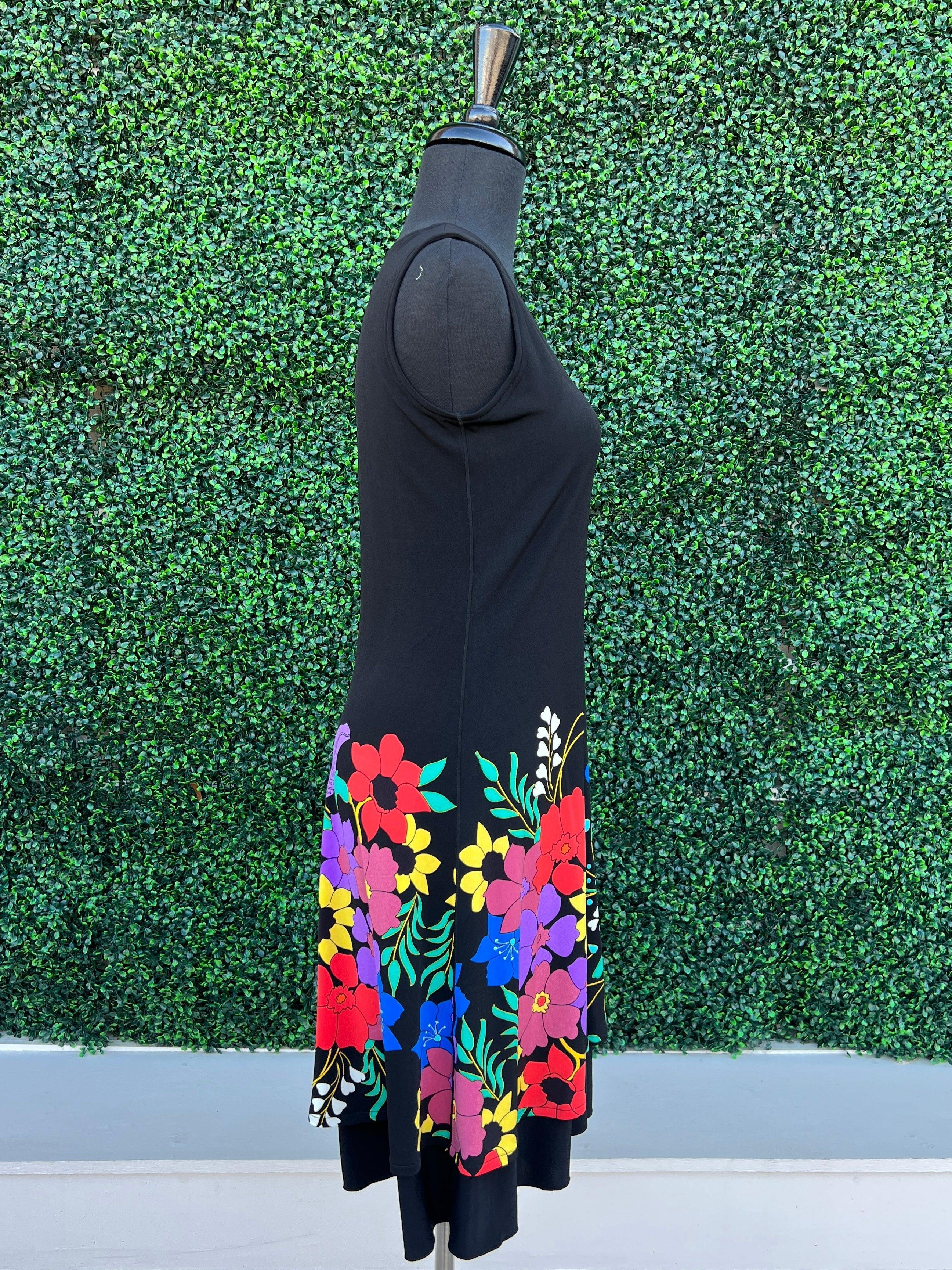 Reversible Black to Floral Dress - Image 5
