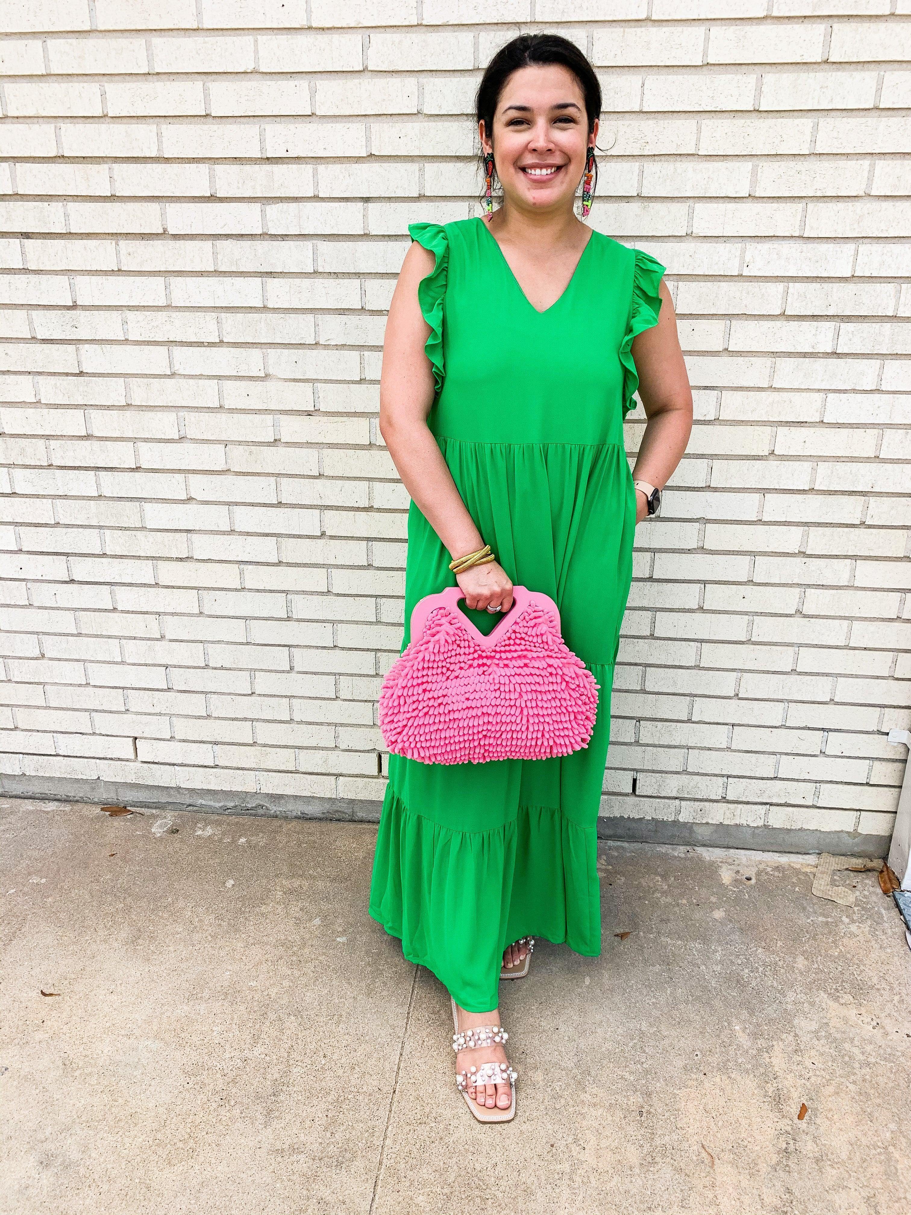 Ruffle Sleeved Maxi Dress - Image 3