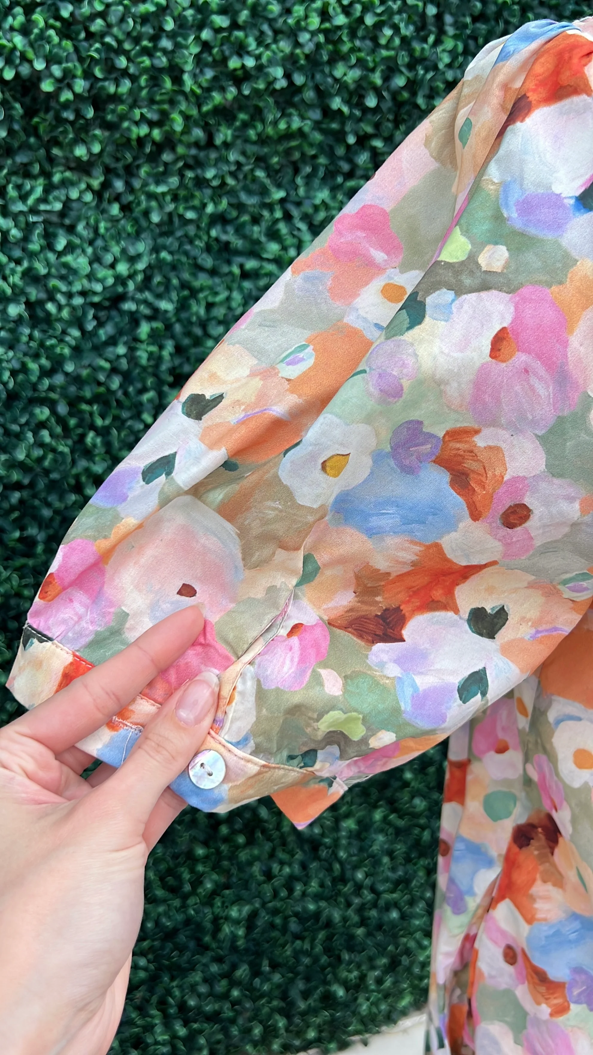 Smocked Floral Cotton Dress - Image 3