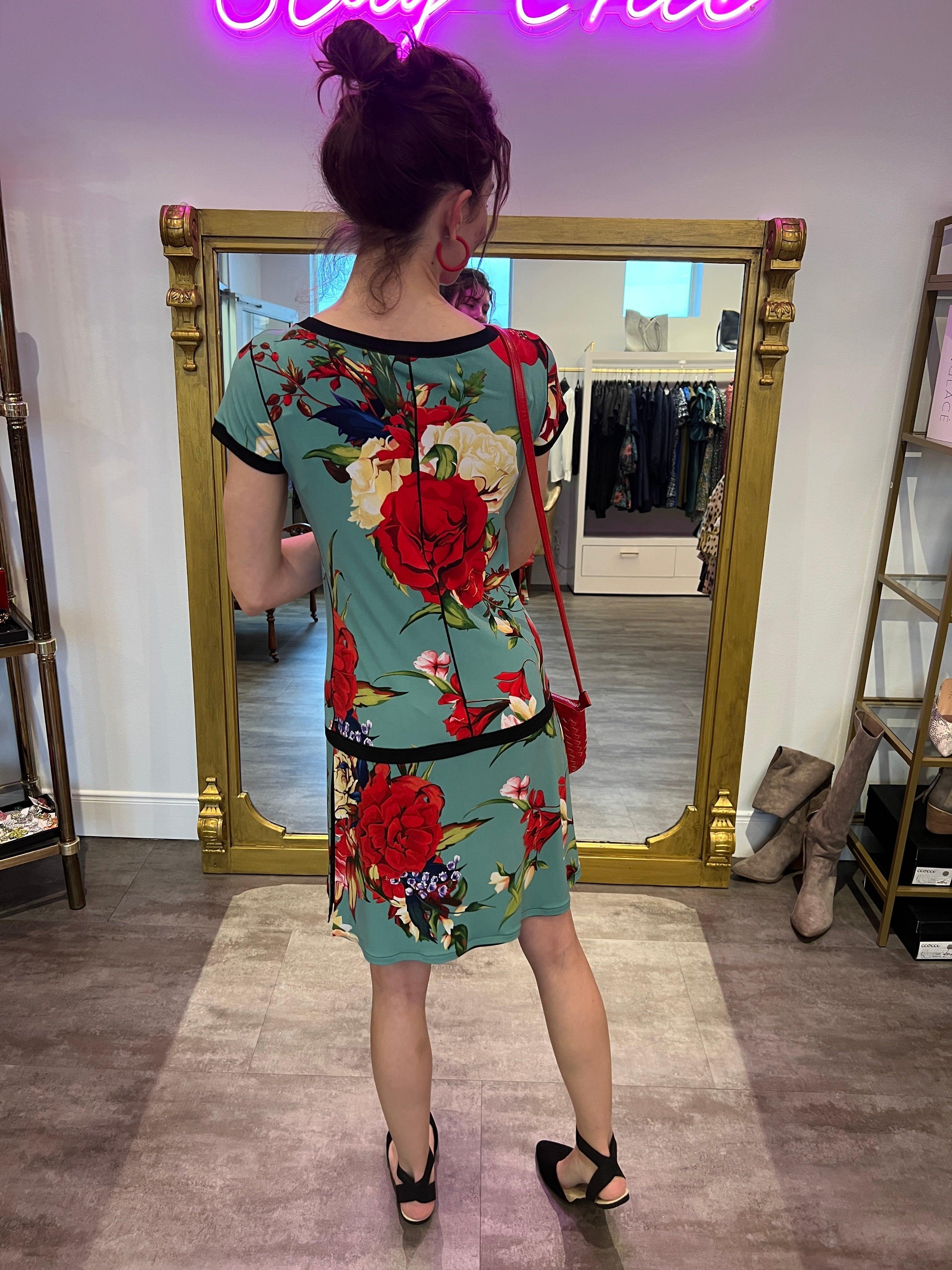 Floral Banded Dress - Image 2