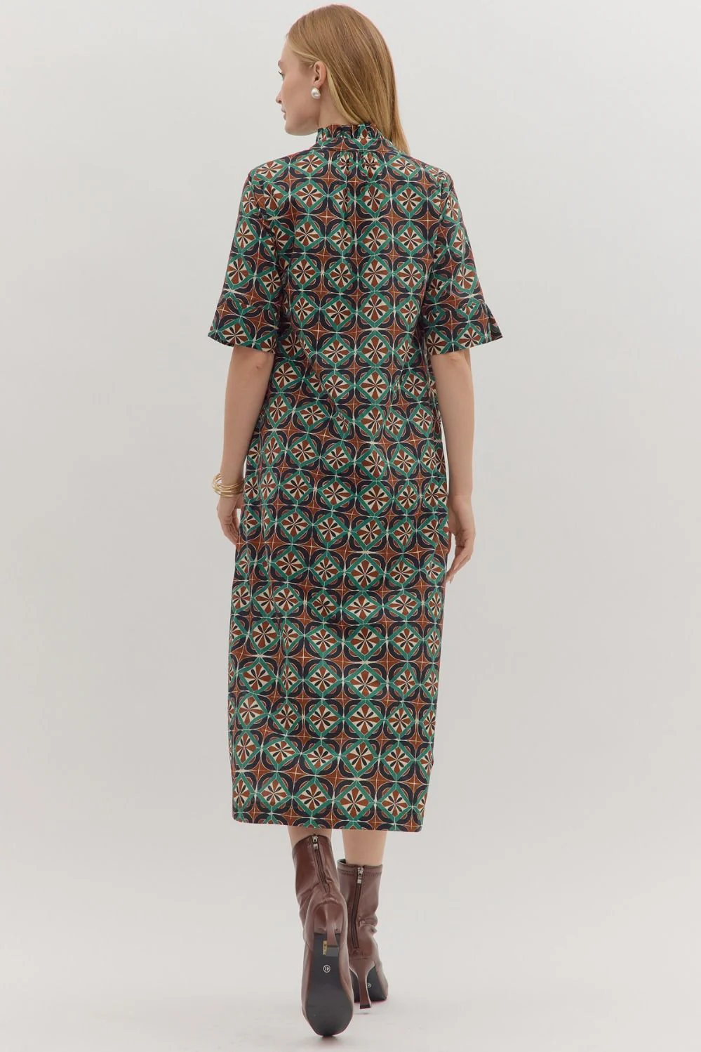Geometric Print Maxi dress - Image 3