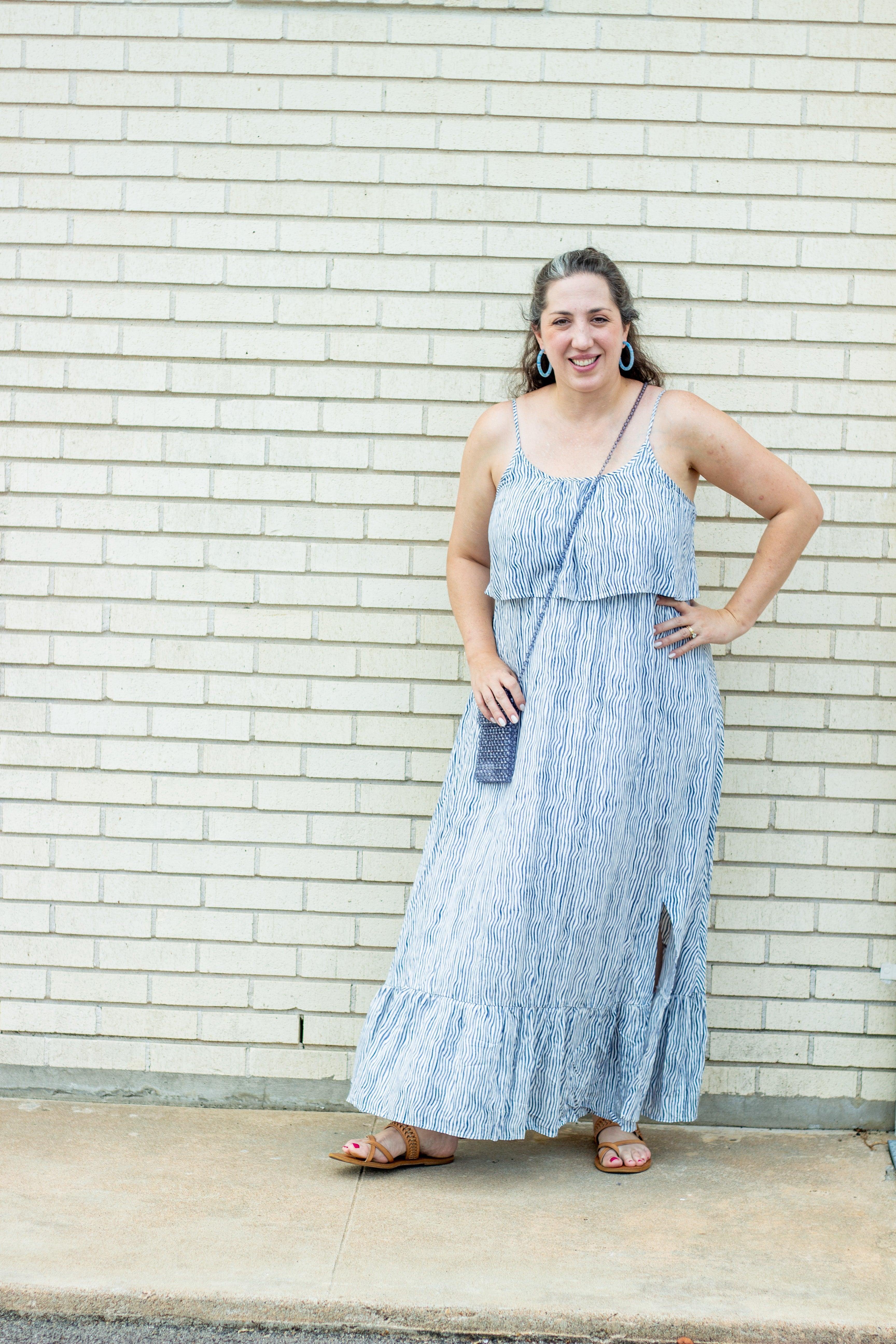 Striped Ruffle Maxi - Image 3
