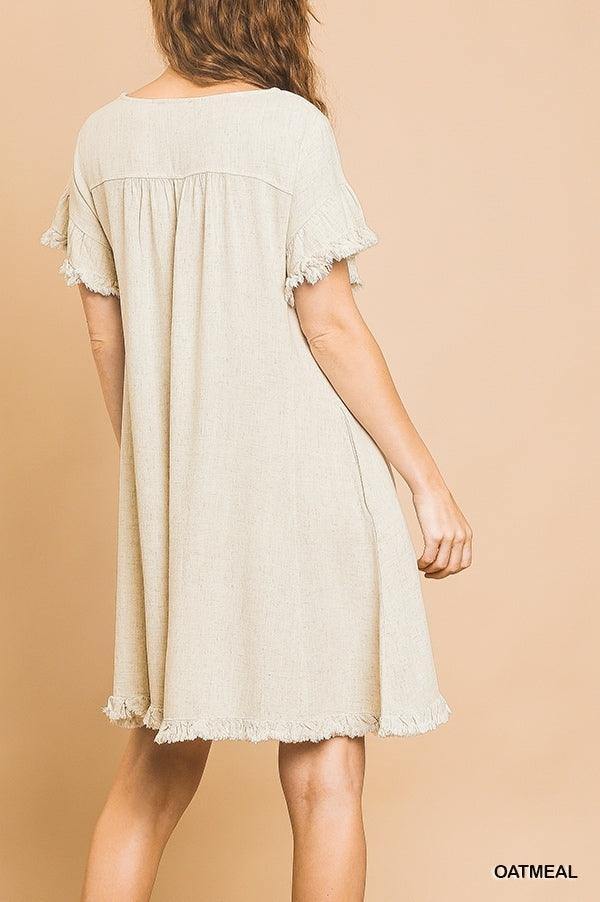 Linen Swing Dress - Image 5