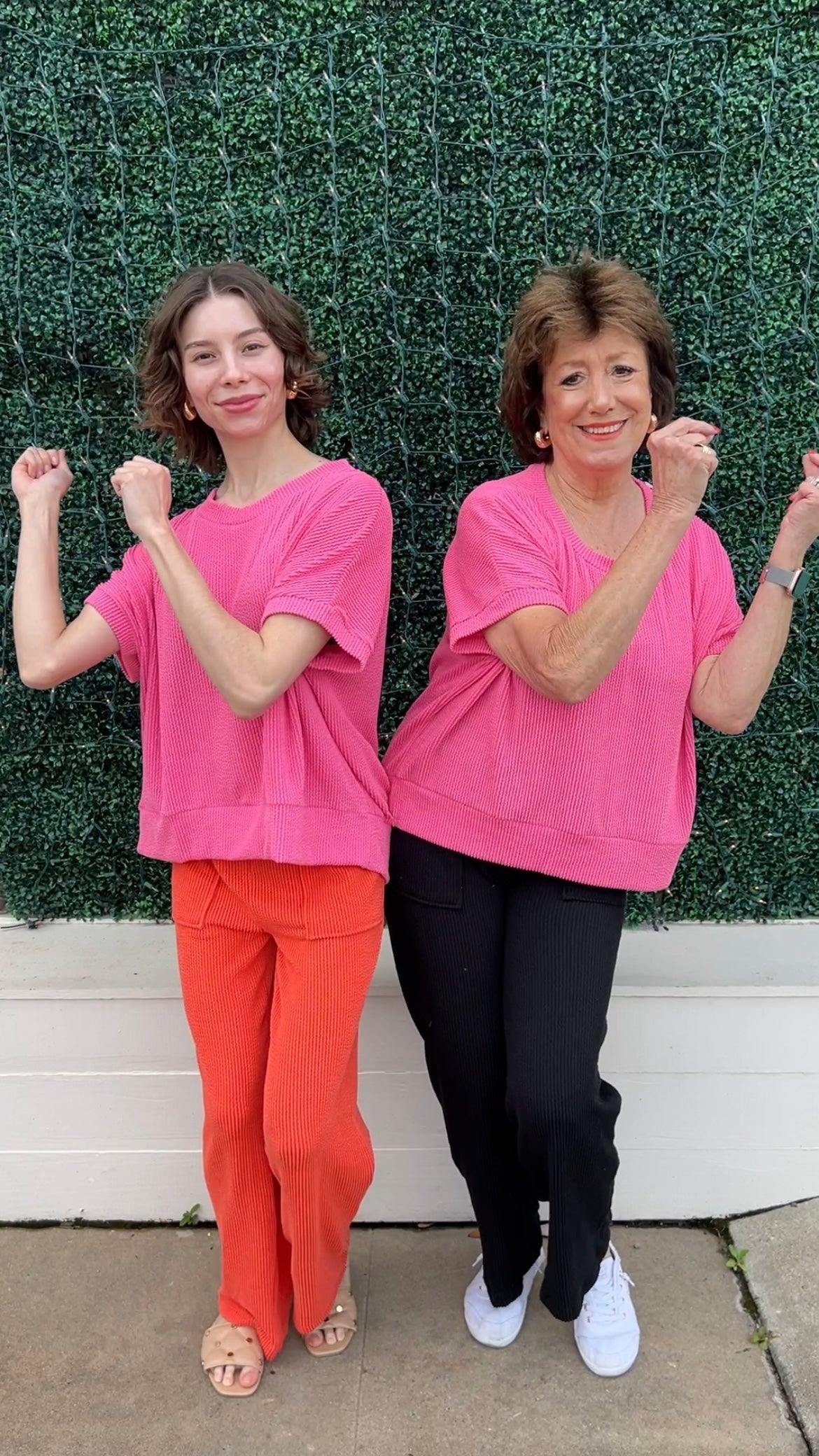 Textured Athleisure Stretch Pants - Image 5