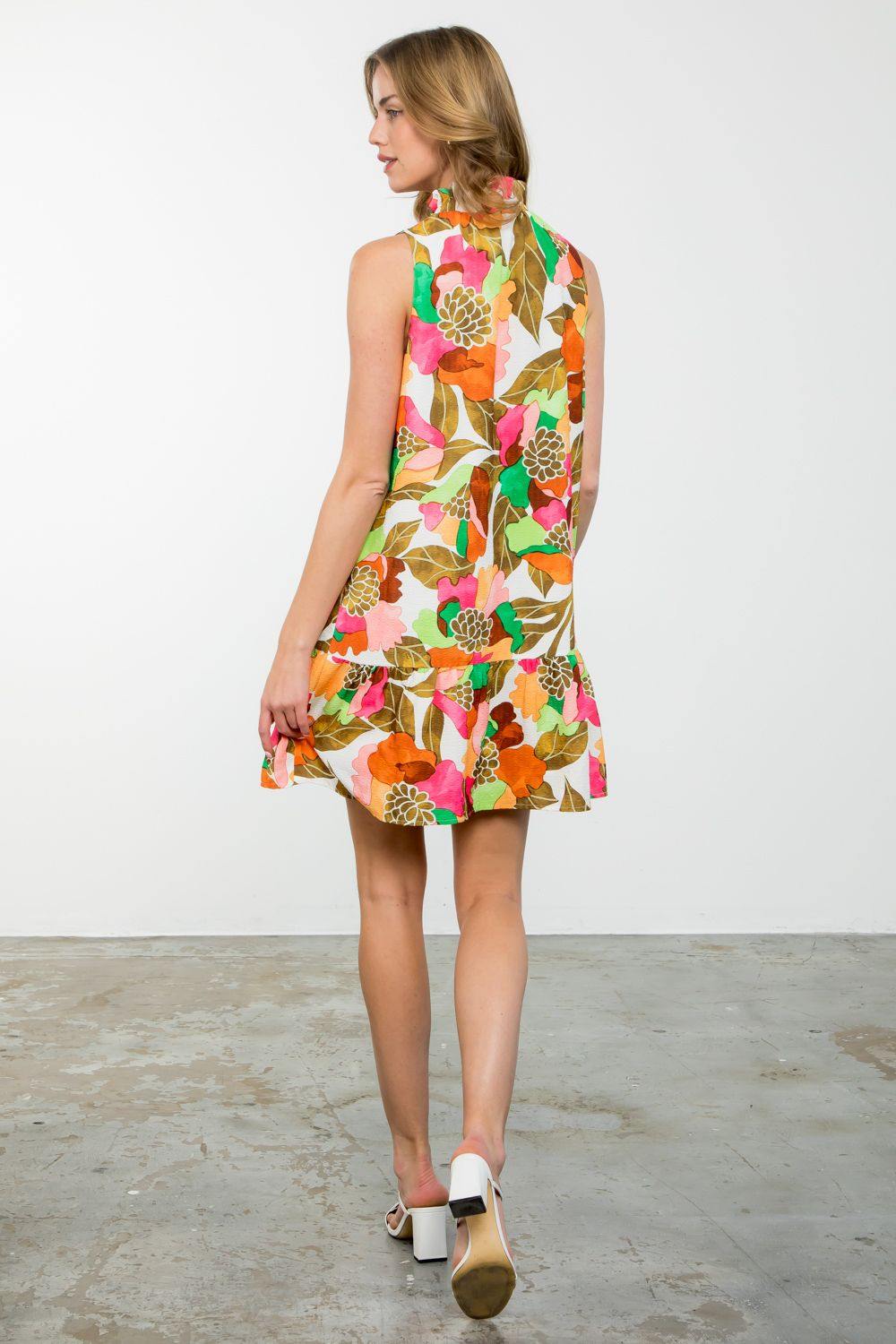 Elastic Neck Dress - Image 2