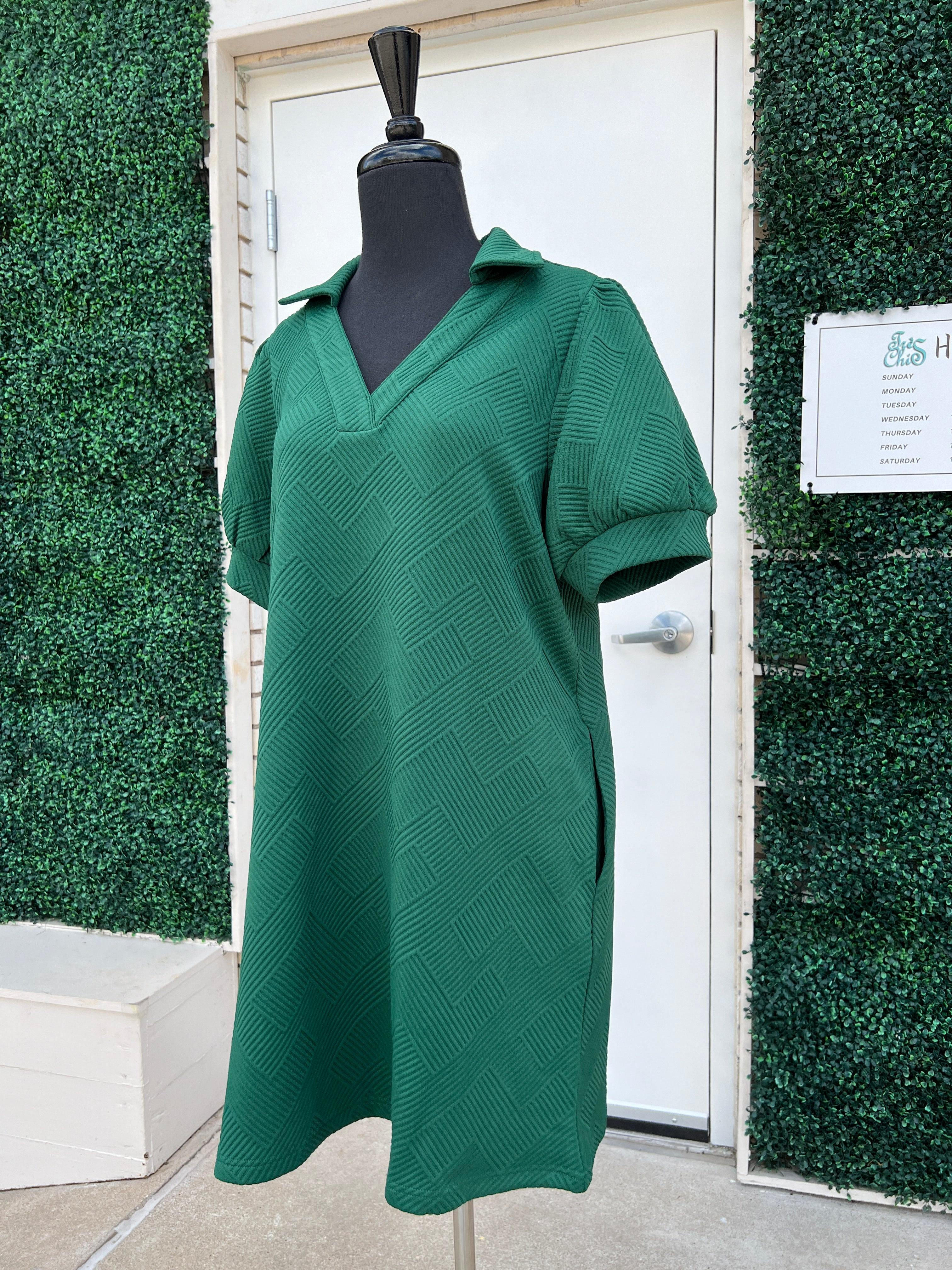 Athleisure Puff Sleeve Dress