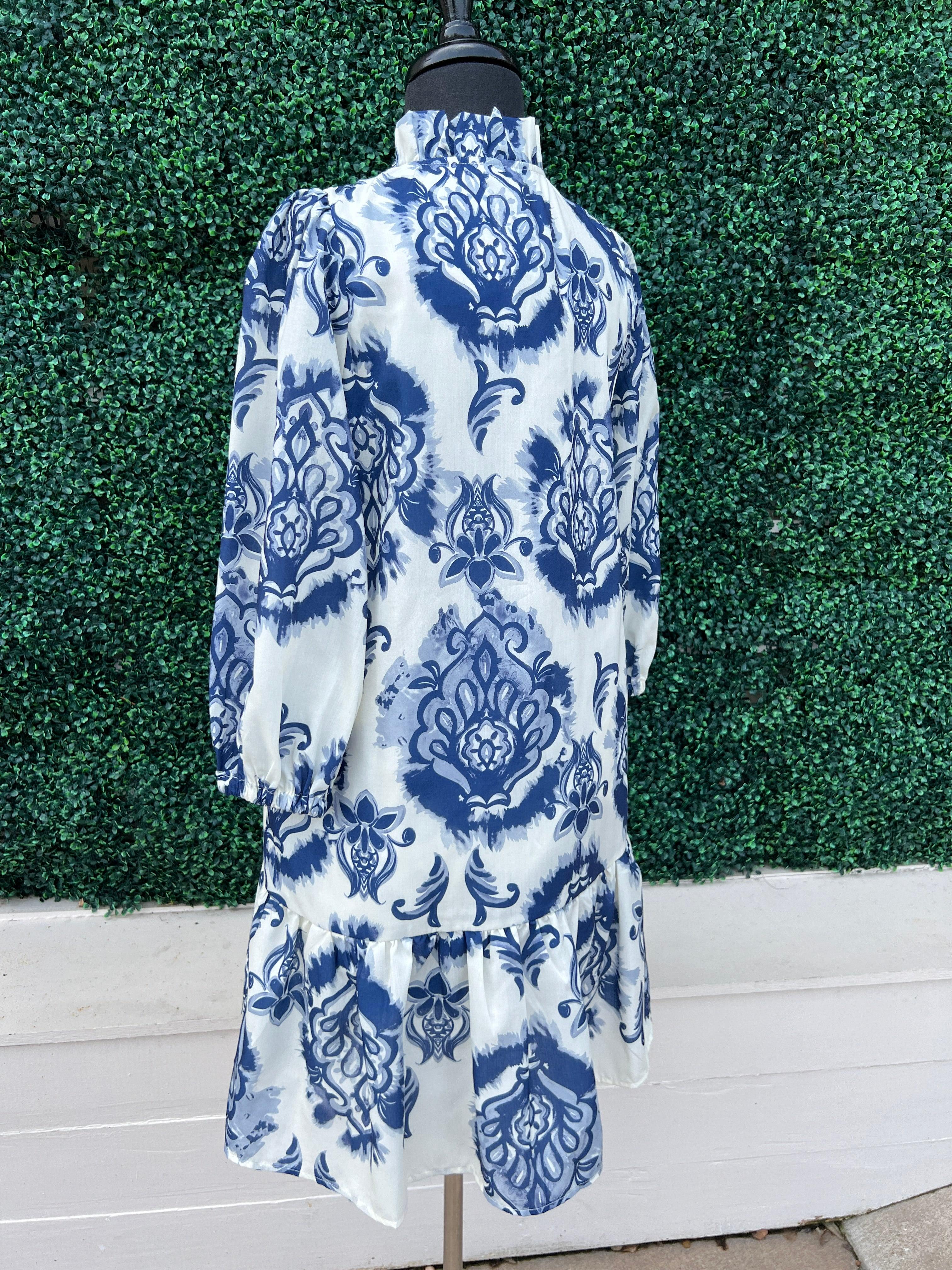 Dramatic Toile Pattern Dress - Image 3