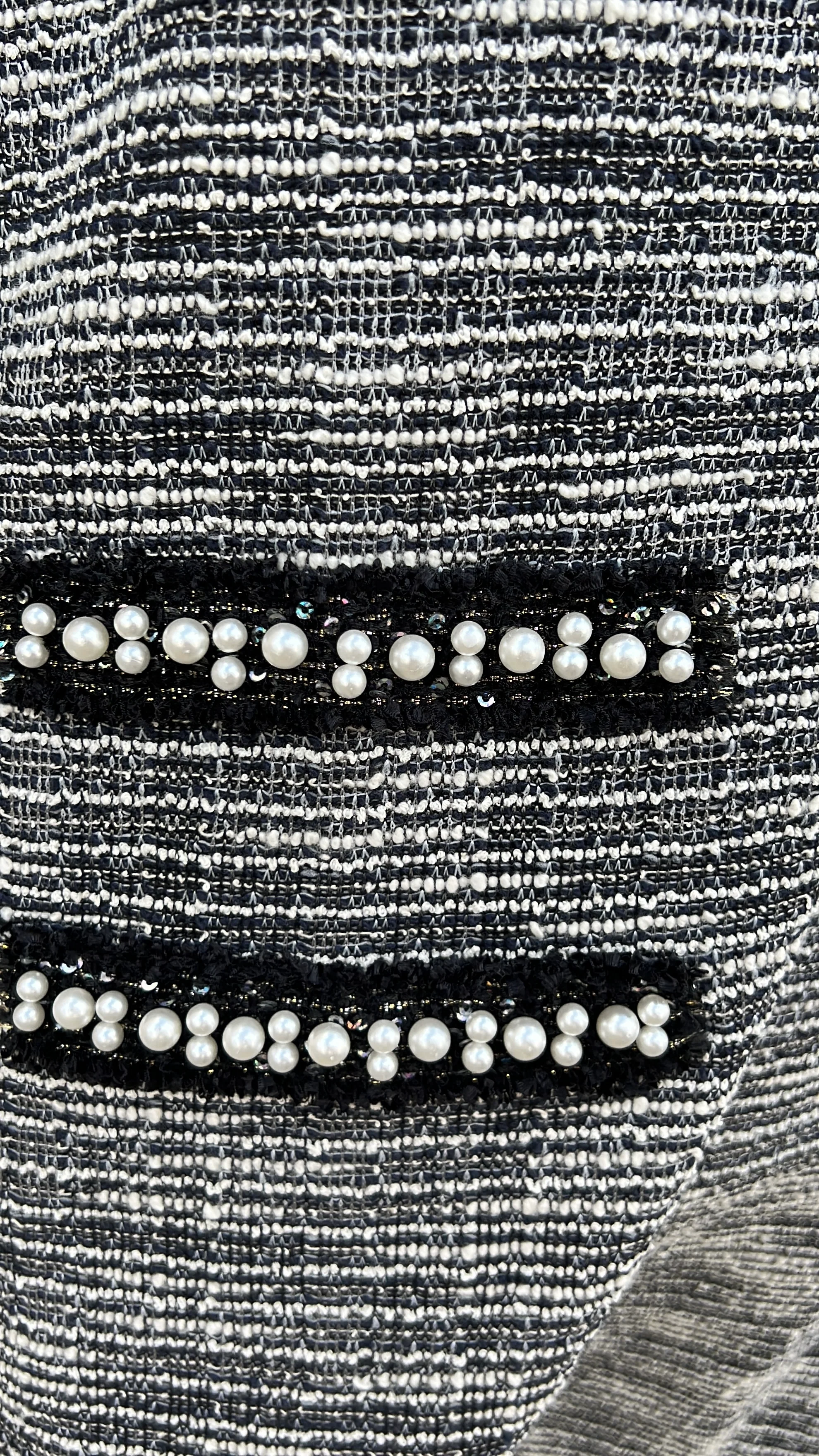 Tweed Pearl Pockets Dress - Image 4