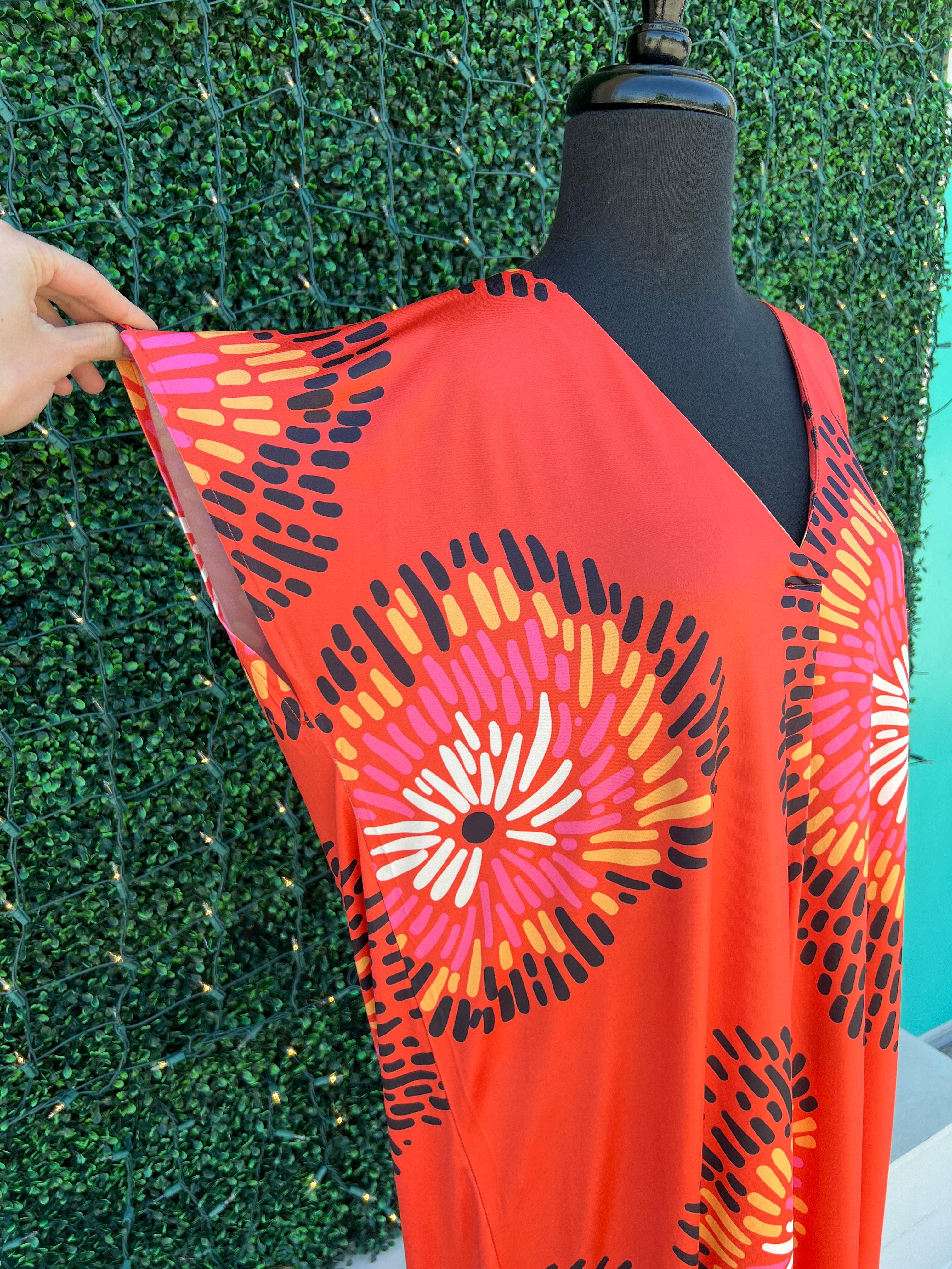 Fireworks Caftan Dress/Cover-Up - Image 5