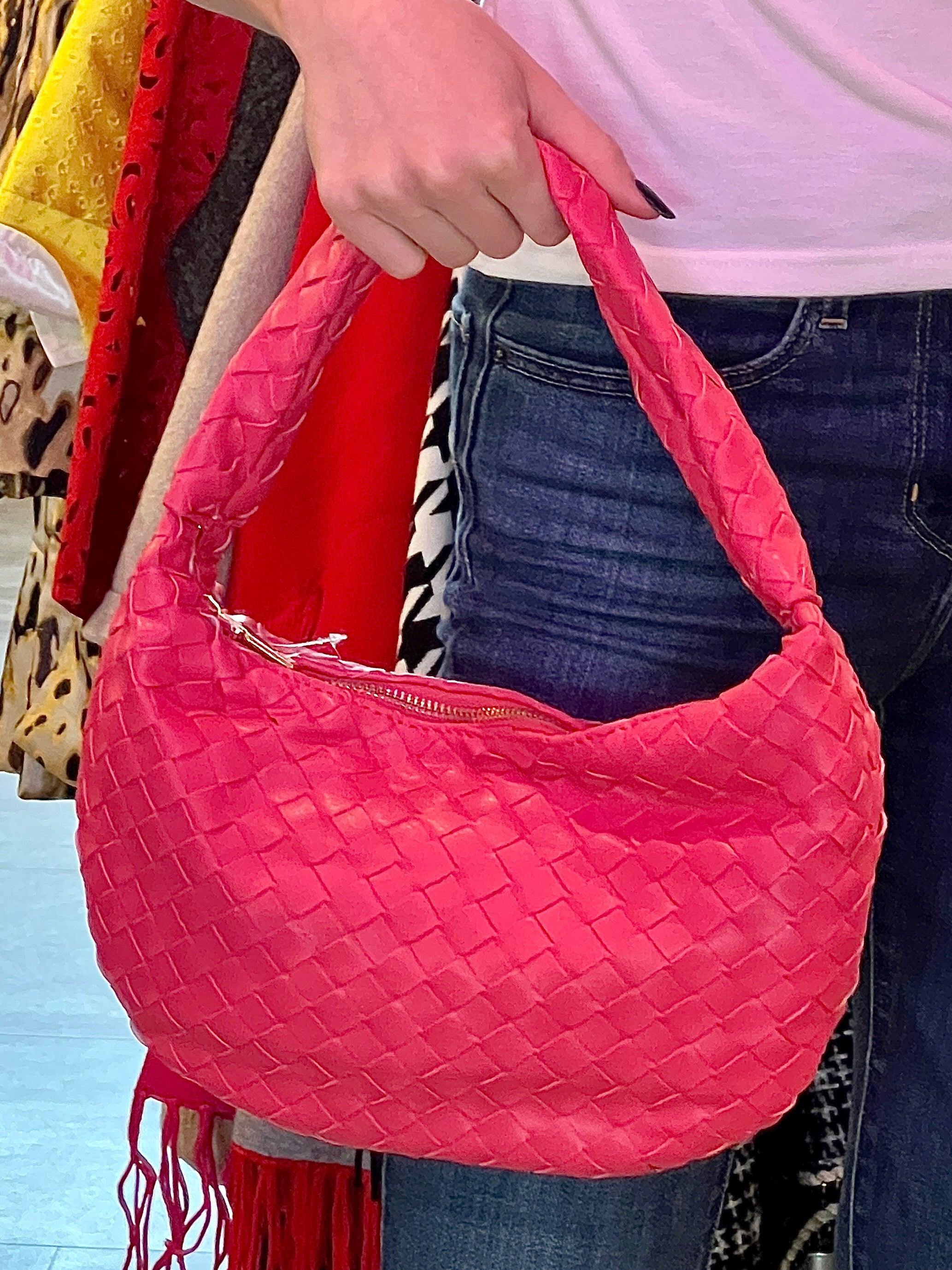Woven Hobo Handbag - Image 4