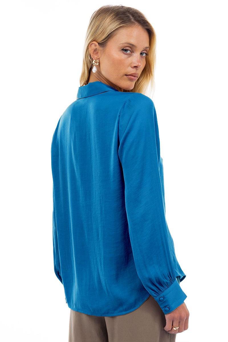 Silky Button Down Shirt - Image 10