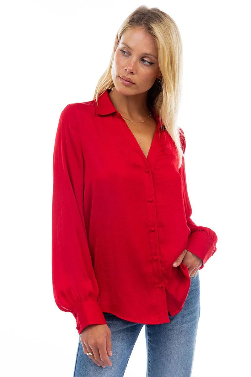 Silky Button Down Shirt - Image 7