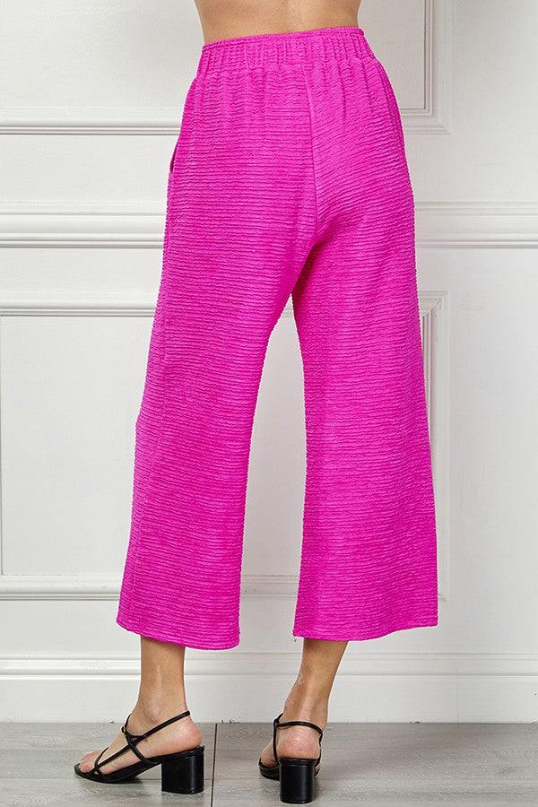Pink Textured Athleisure Pant - Image 4