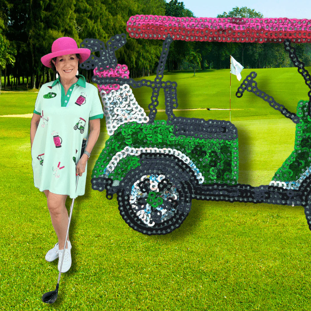 Golf Sequins Polo Dress